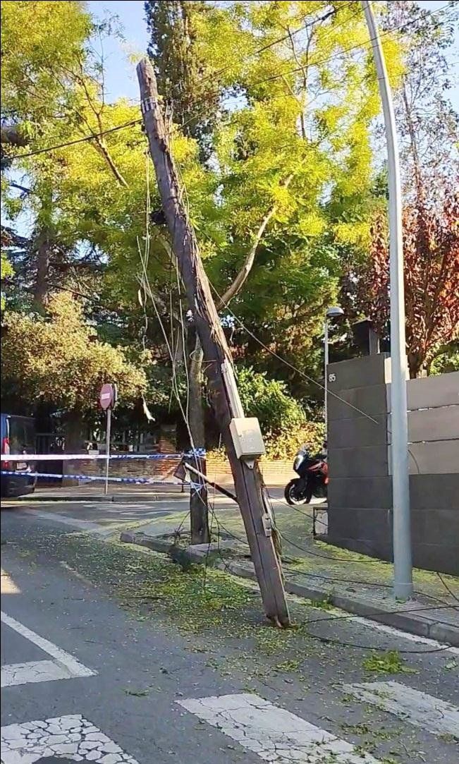 Desperfectes a l'avinguda Bilbao. FOTO: Lluís M Valle