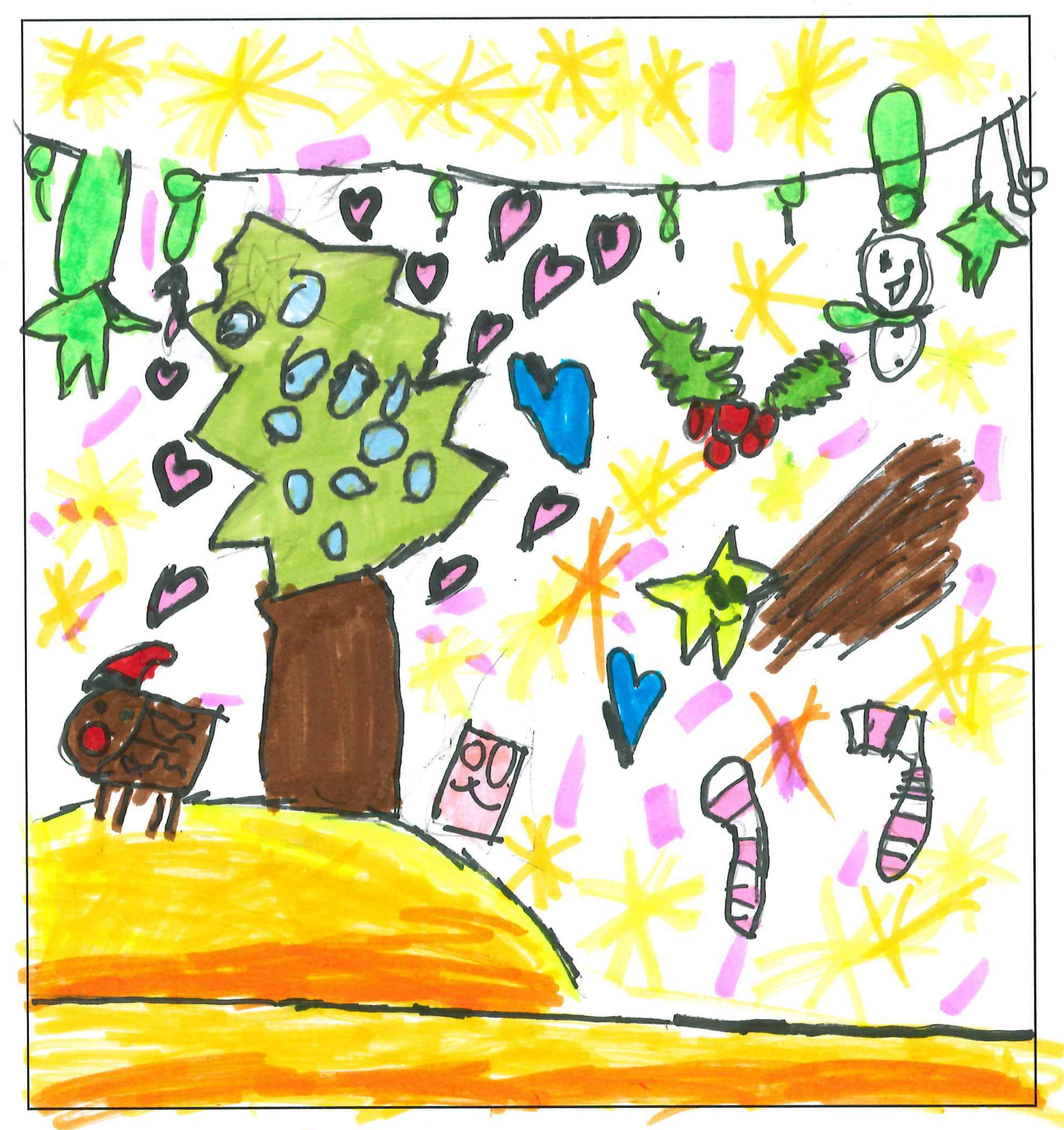 Postal de l'Escola Gerbert d'Orlhac del concurs del TOT Sant Cugat 