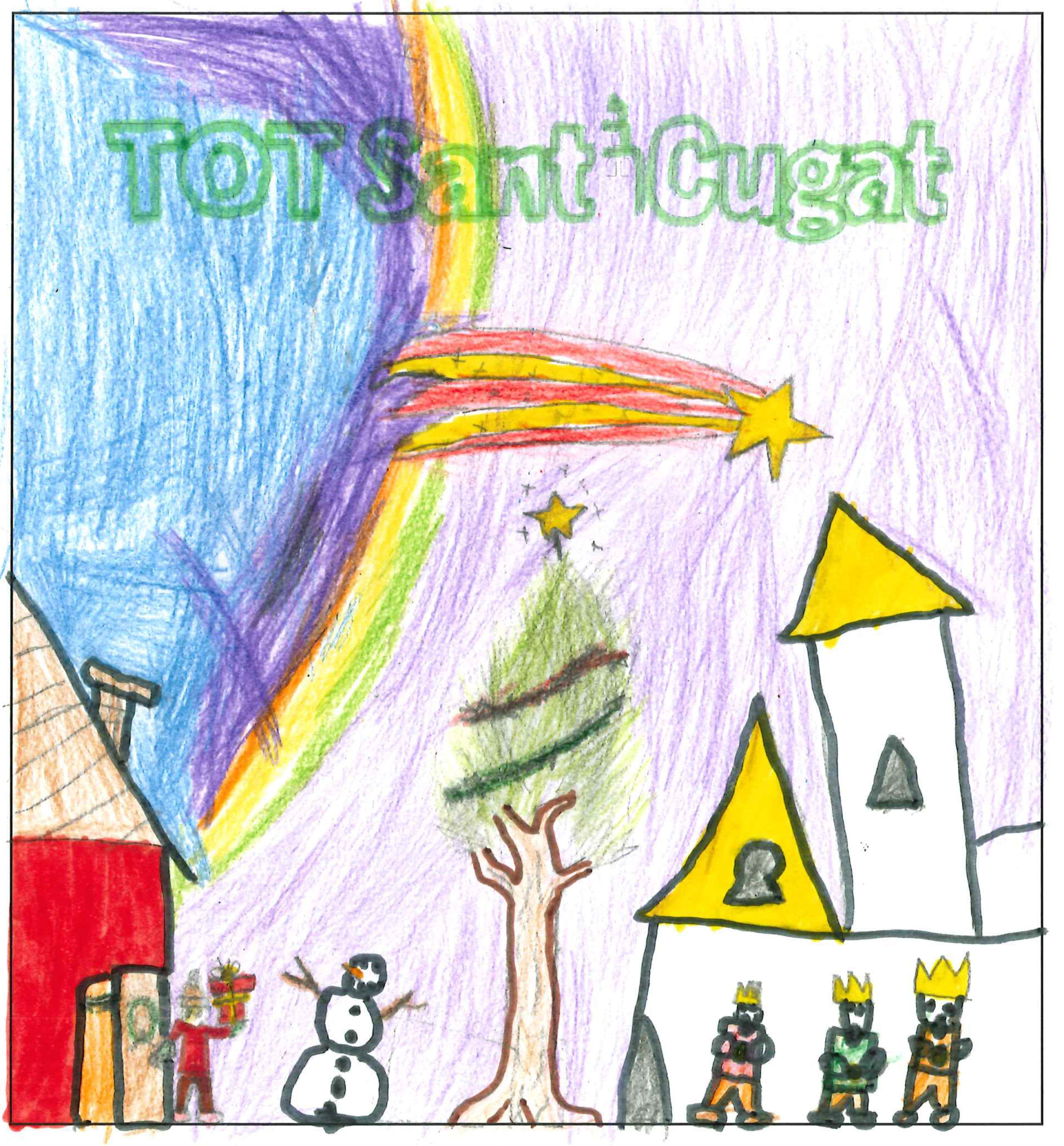 Postal de l'Escola Pi d'en Xandri del concurs del TOT Sant Cugat 