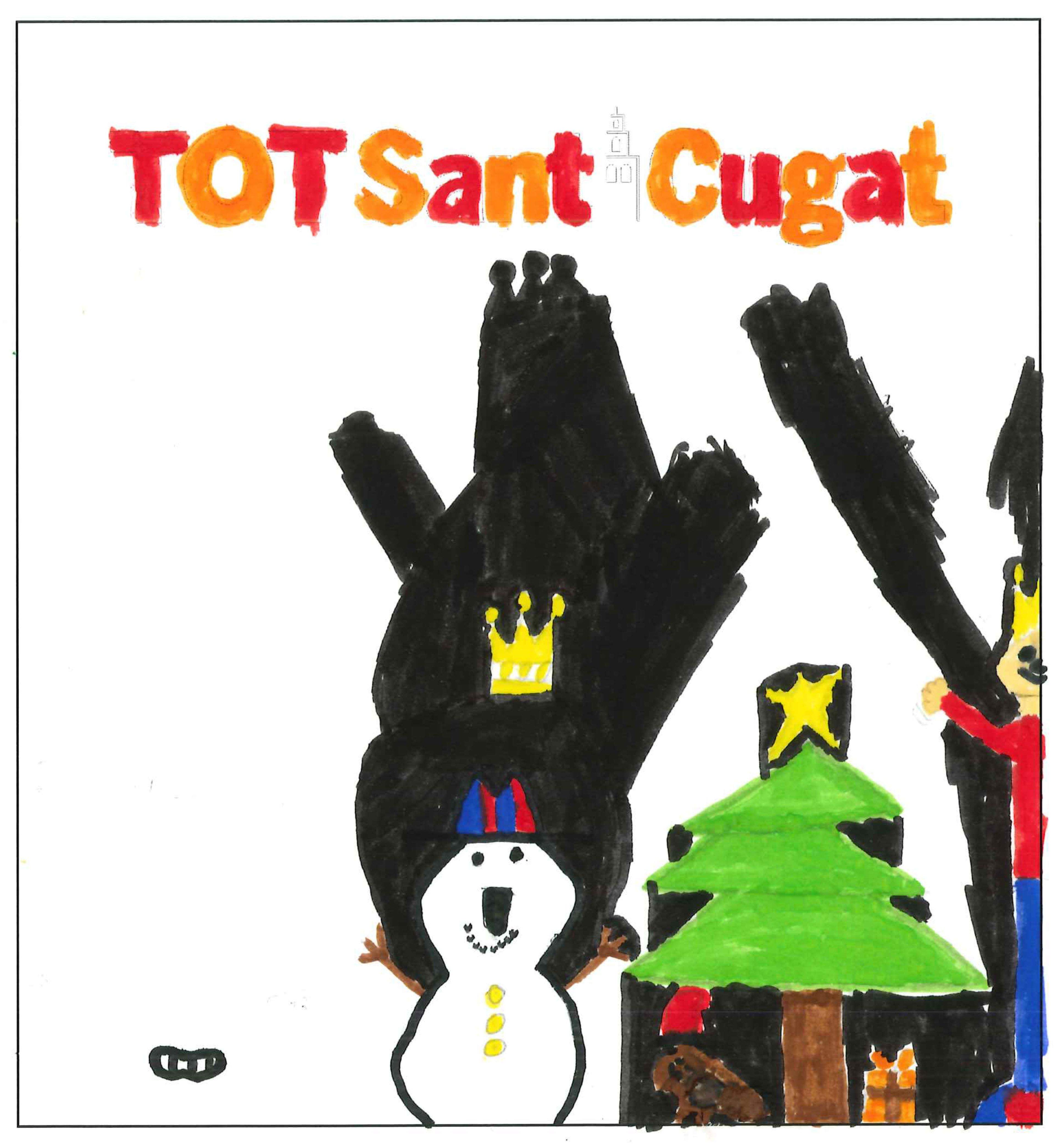 Postal de l'Escola Pi d'en Xandri del concurs del TOT Sant Cugat 