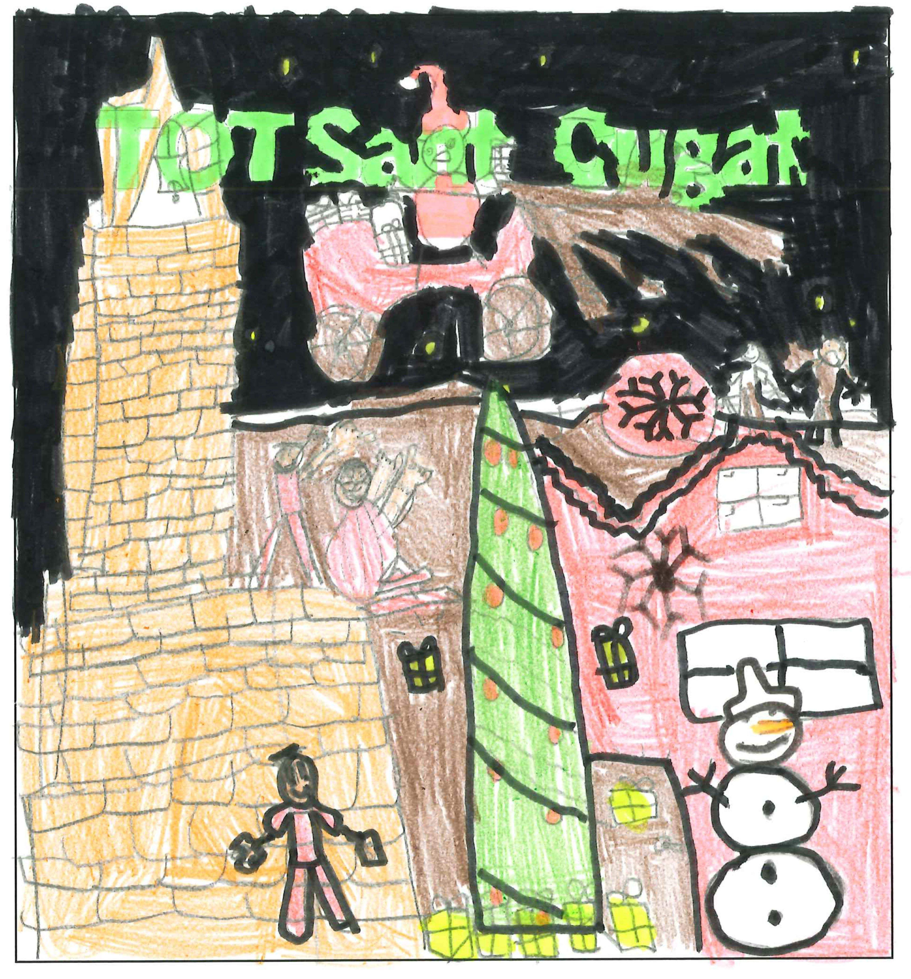 Postal de l'Escola Pi d'en Xandri del concurs del TOT Sant Cugat 