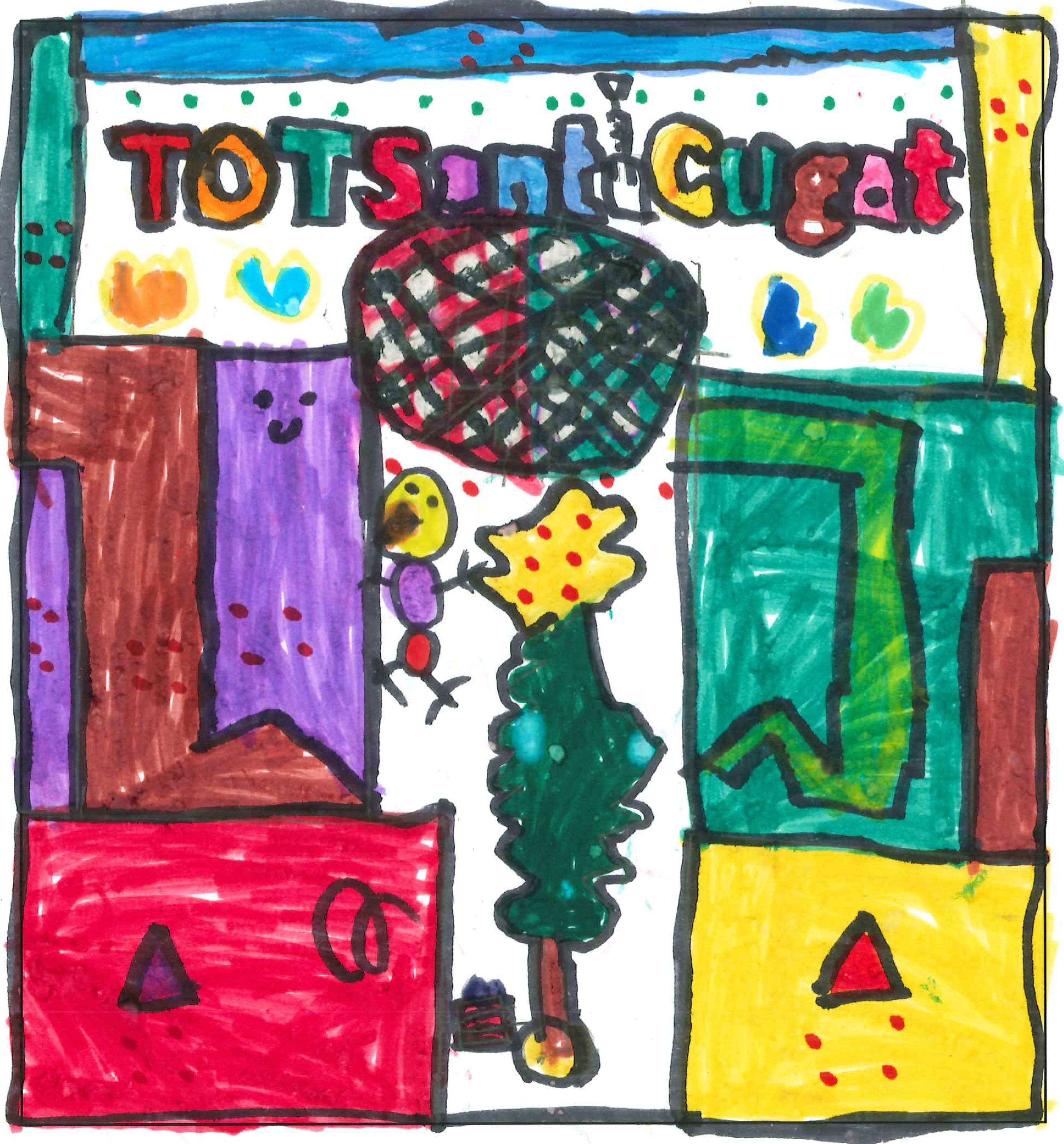 Postal de l'Escola Pi d'en Xandri del concurs del TOT Sant Cugat 