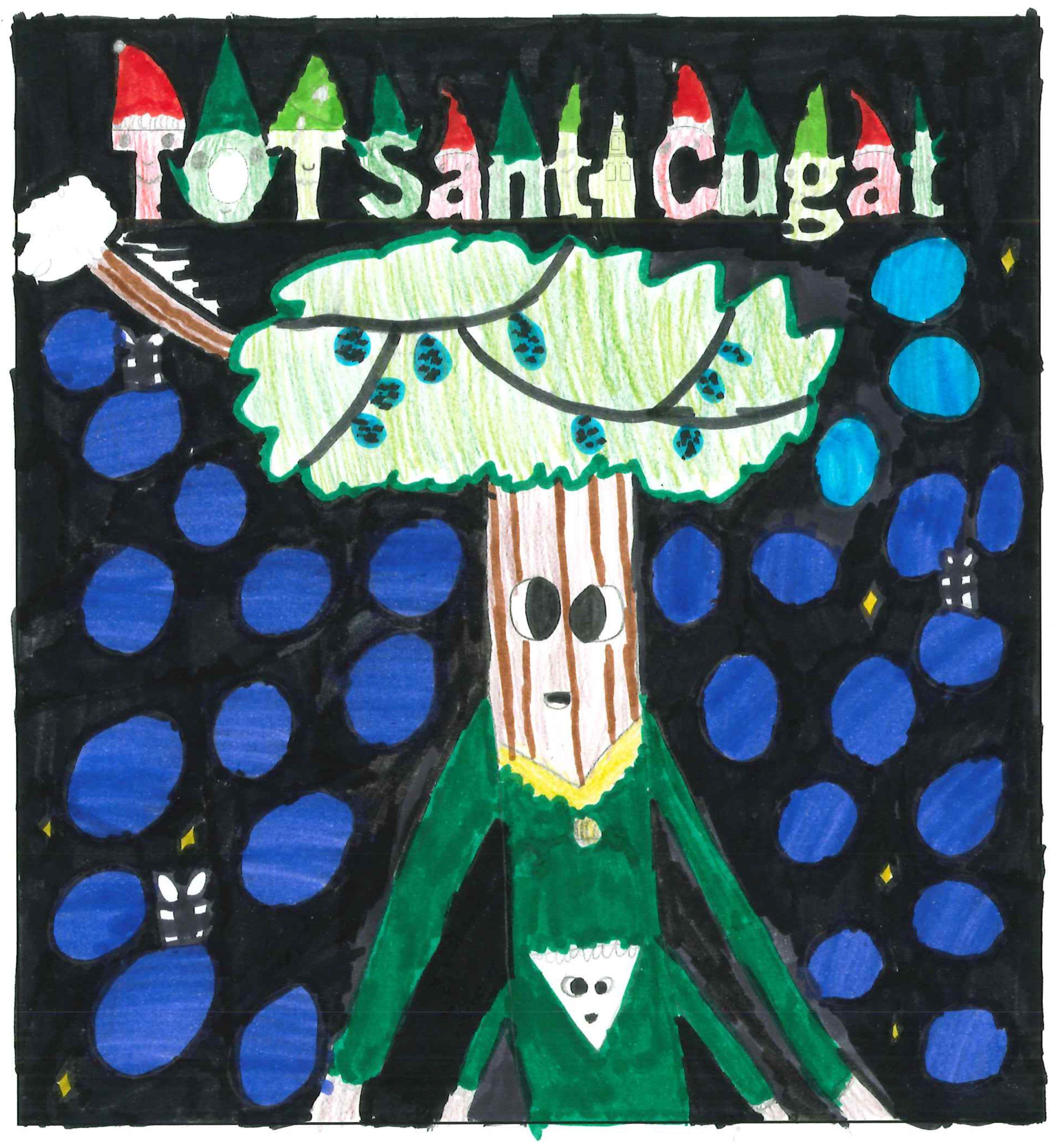 Postal de l'Escola Pi d'en Xandri del concurs del TOT Sant Cugat 