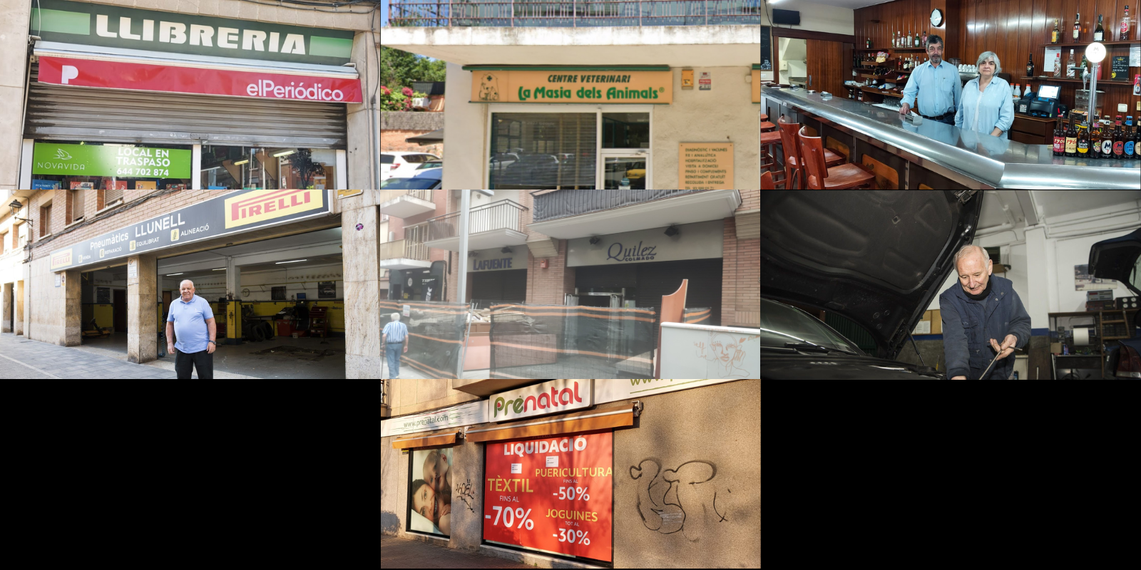 Comerços que han tancat al 2024. FOTO: Arxiu