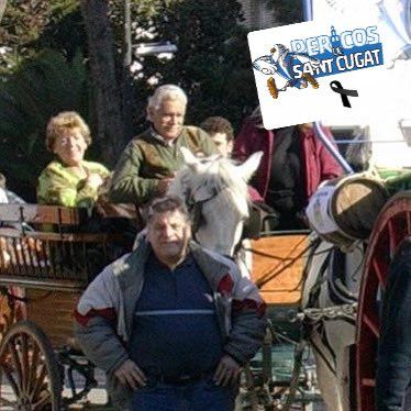 A la part inferior, Albert Martín, co-fundador de la Penya Pericos de Sant Cugat. FOTO: @PericosSantCu