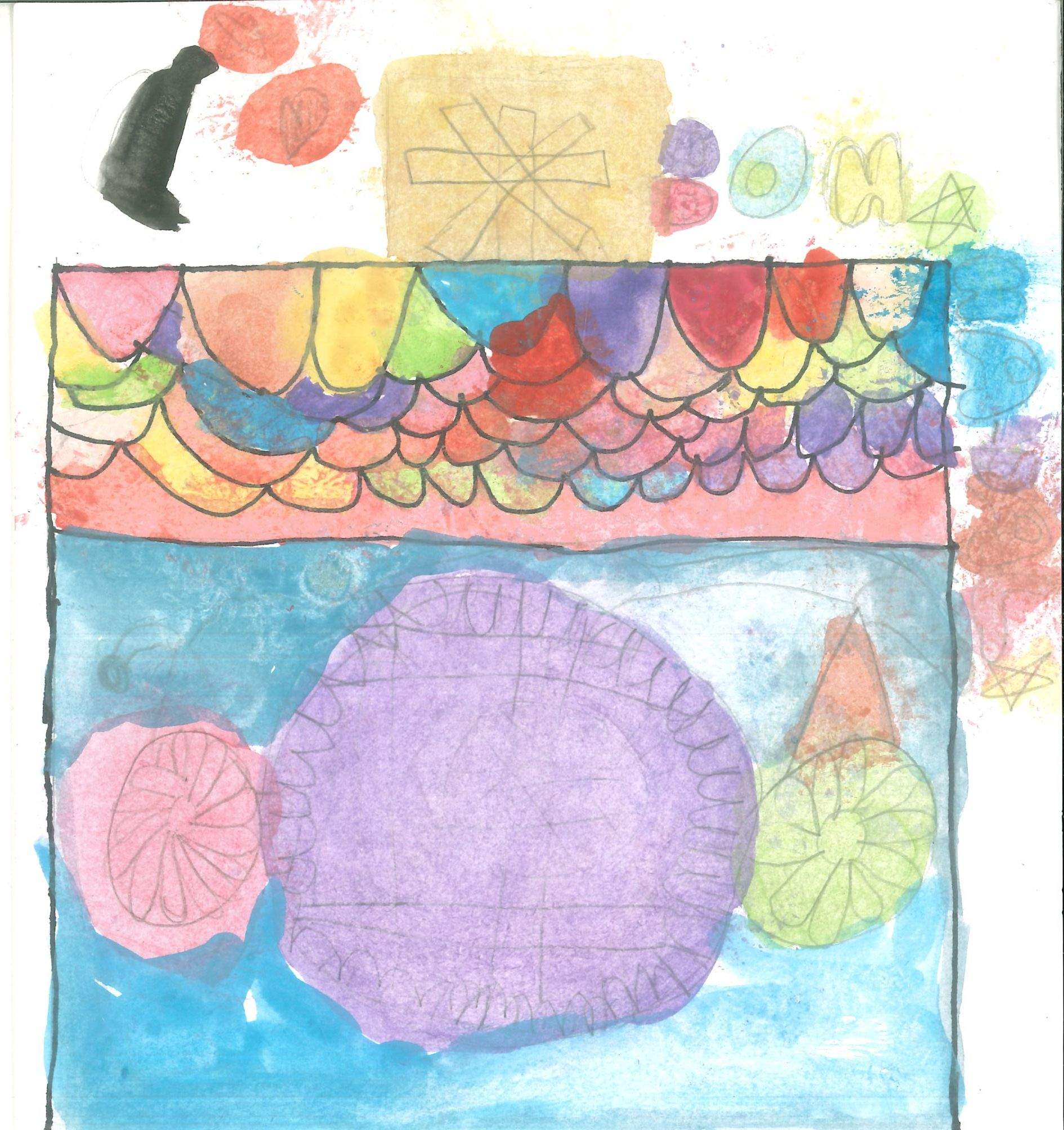 Postal de l'Escola Thau Sant Cugat del concurs del TOT Sant Cugat 