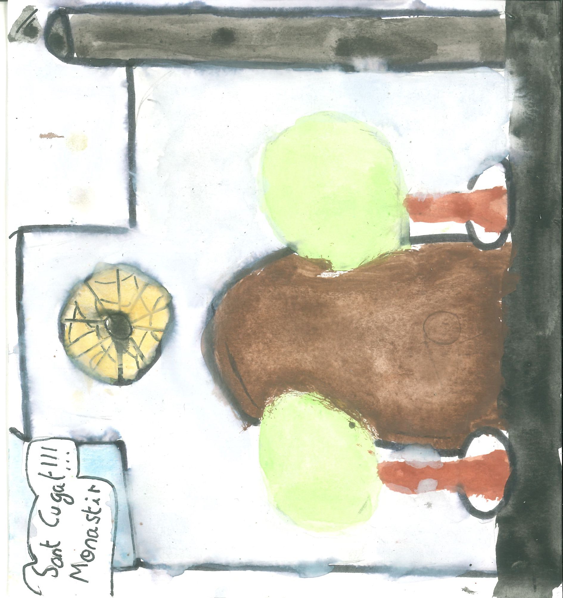 Postal de l'Escola Thau Sant Cugat del concurs del TOT Sant Cugat 