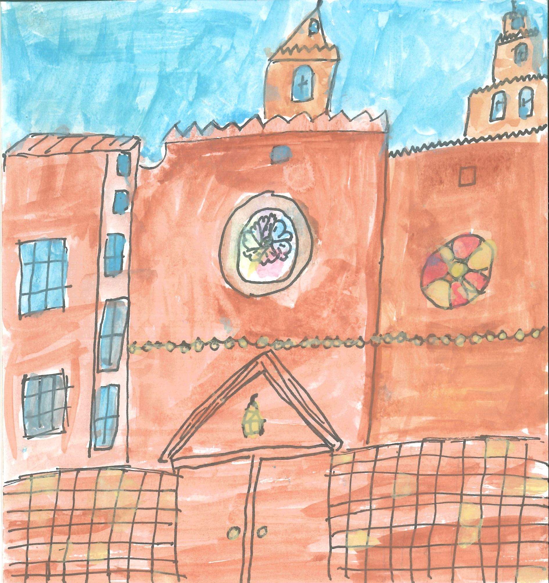 Postal de l'Escola Thau Sant Cugat del concurs del TOT Sant Cugat 