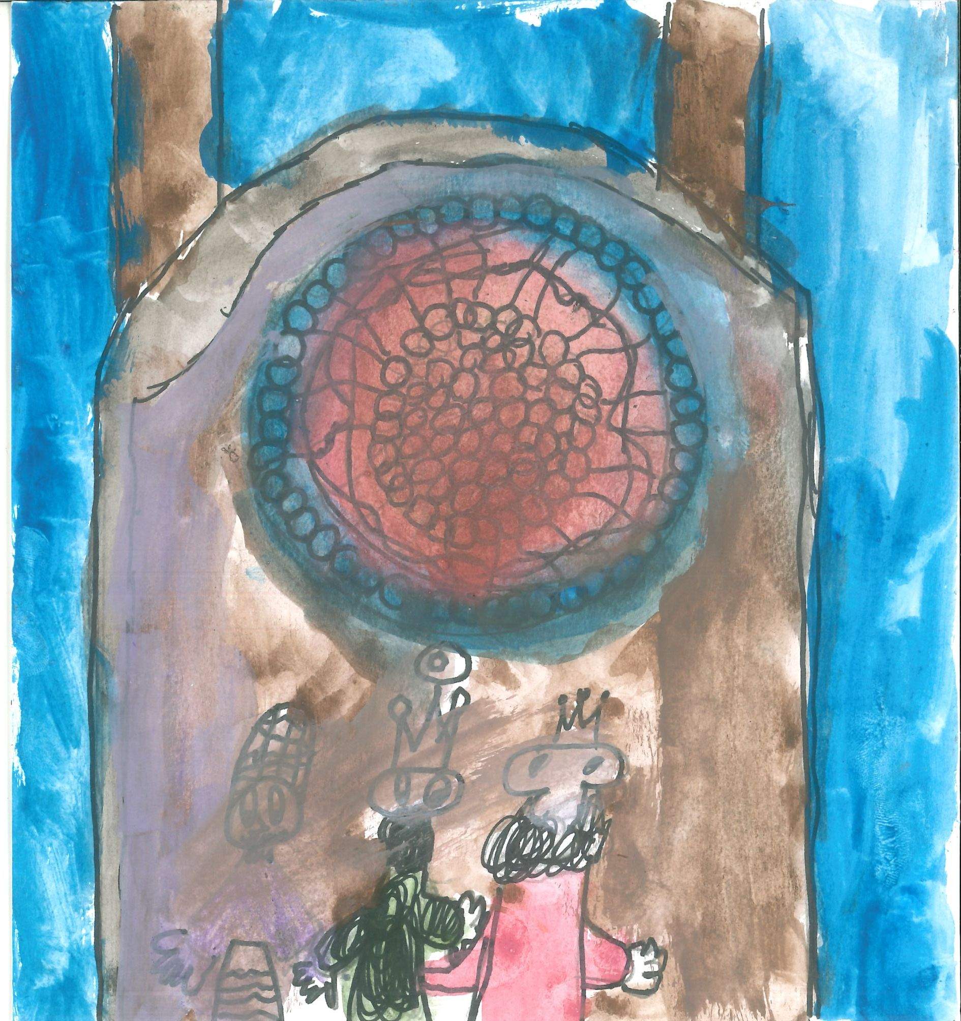 Postal de l'Escola Thau Sant Cugat del concurs del TOT Sant Cugat 