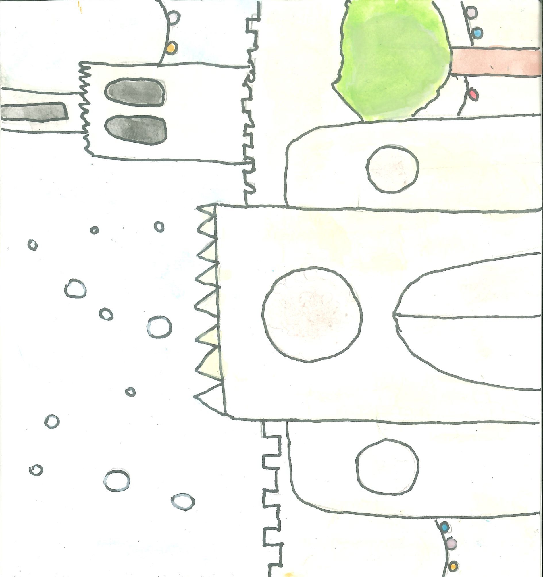 Postal de l'Escola Thau Sant Cugat del concurs del TOT Sant Cugat 