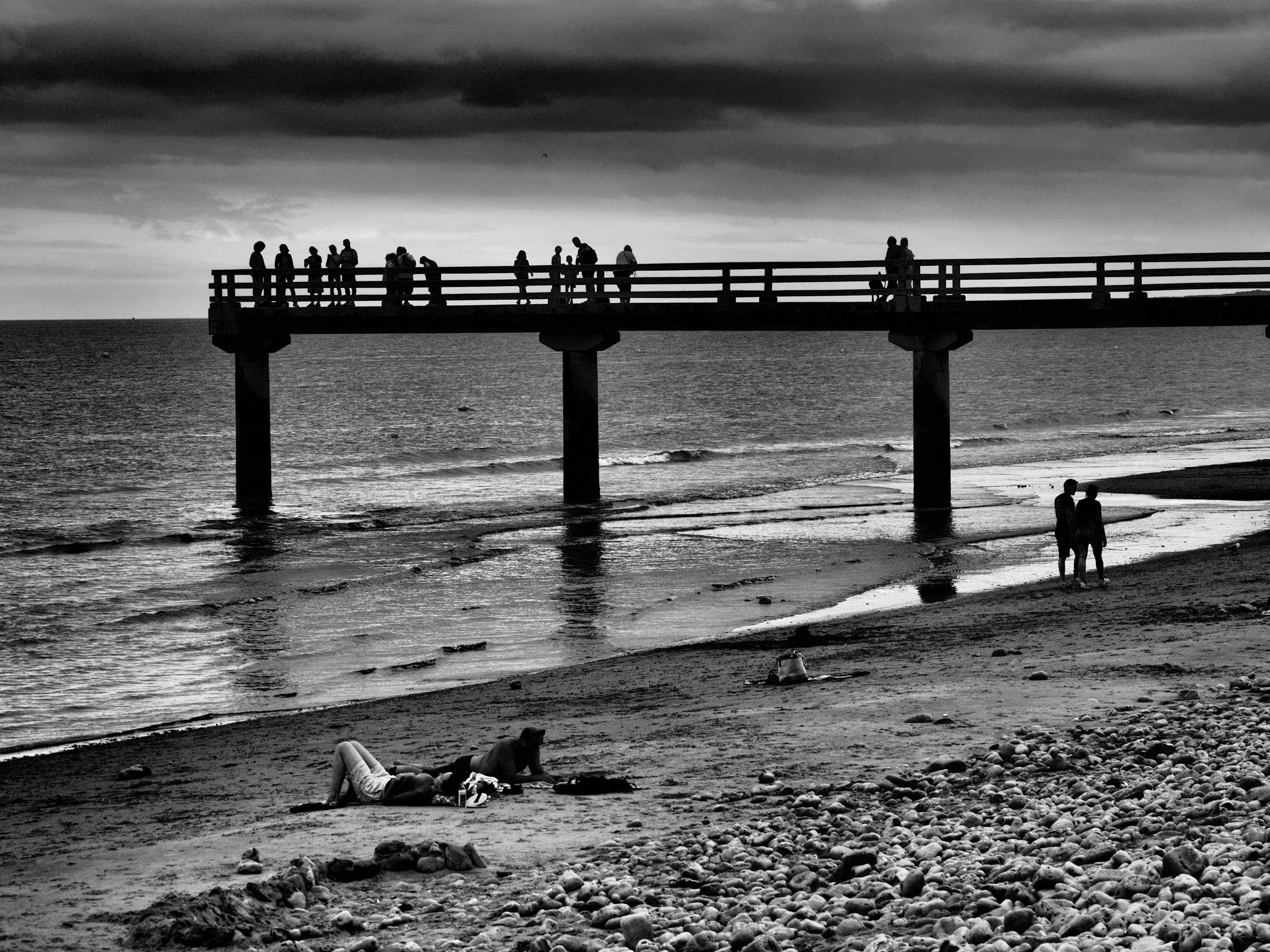 Platja d'Omaha, 80 anys després · Platja d'Omaha, Normandia, França FOTO: Santi Fort