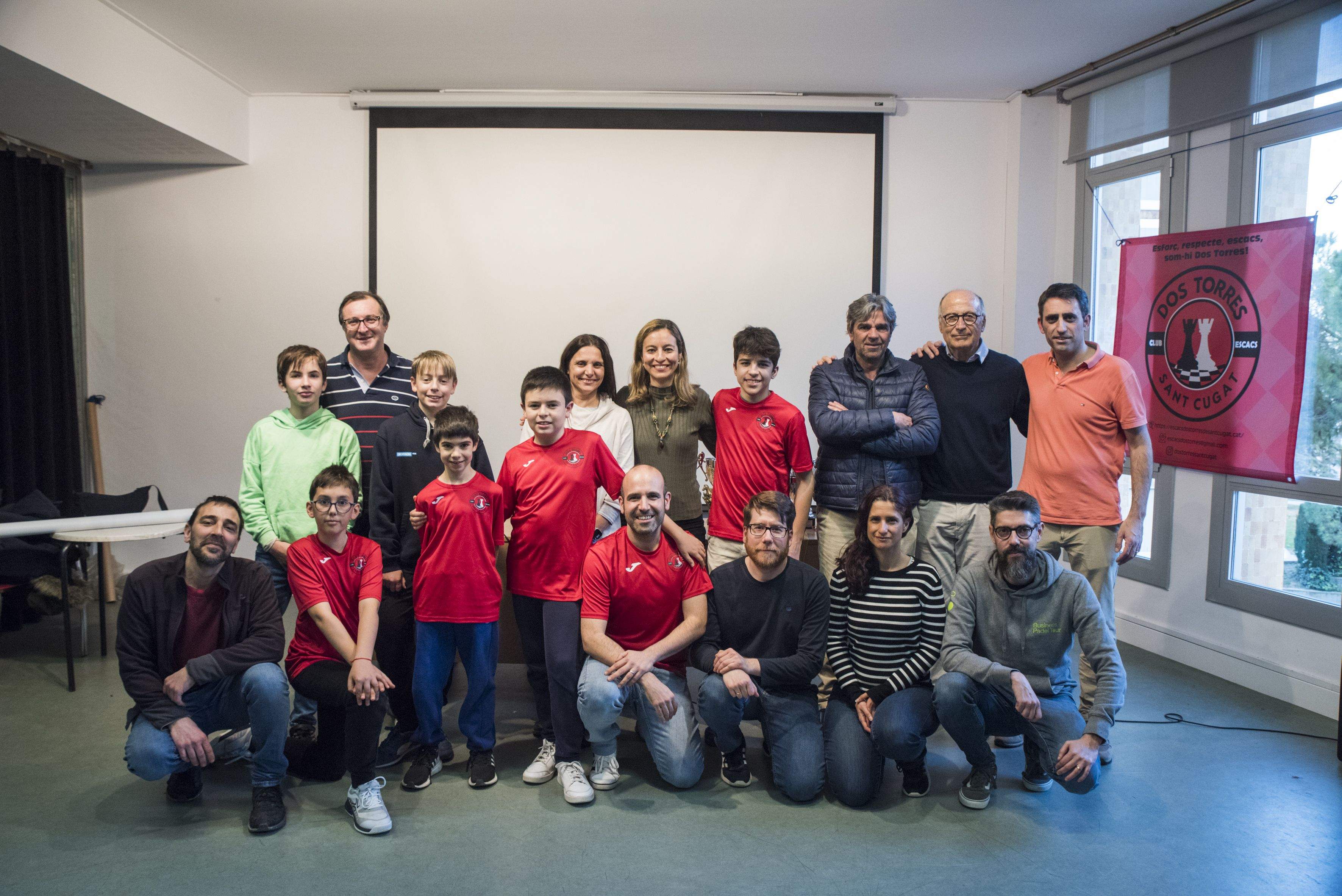 Jugadors del Club d'Escacs Sant Cugat. FOTO: Lluna Fabregat 