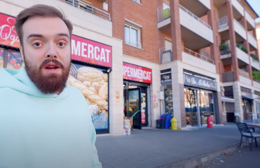 Ibai, a un dels restaurants que ha visitat a Sant Cugat FOTO: YouTube Ibai