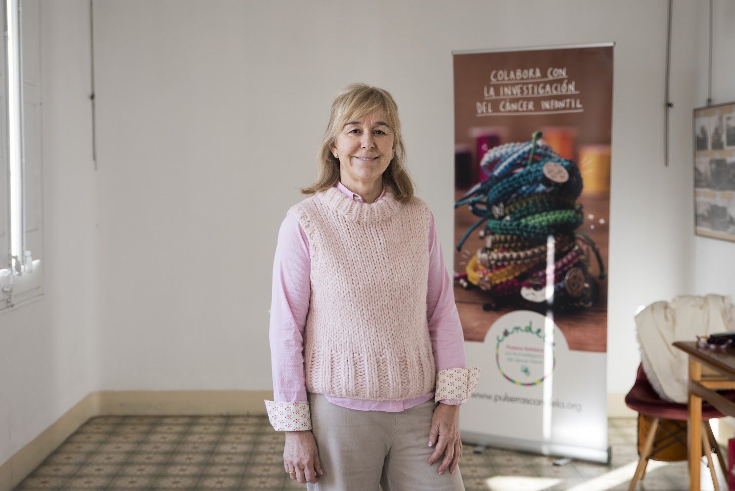 Carmen Blanco, membre de l'associació Pulsera Candela. FOTO: Bernat Millet
