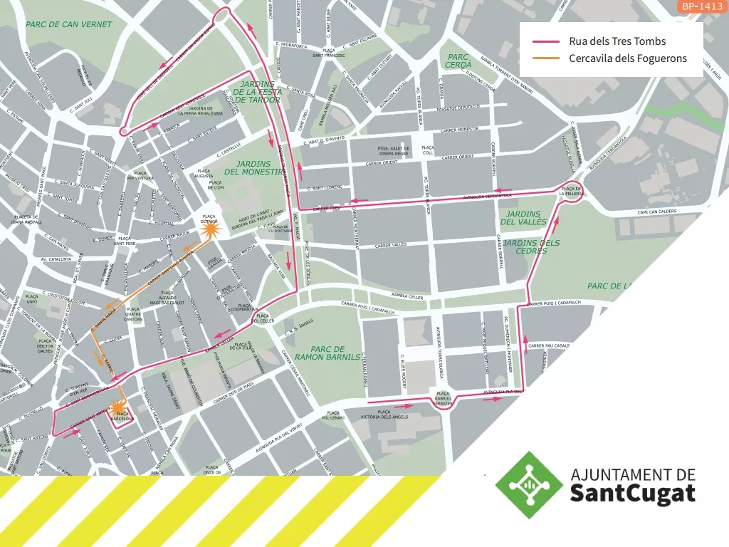 Recorreguts de les Festes de Sant Antoni Abat. FOTO: Ajuntament de Sant Cugat