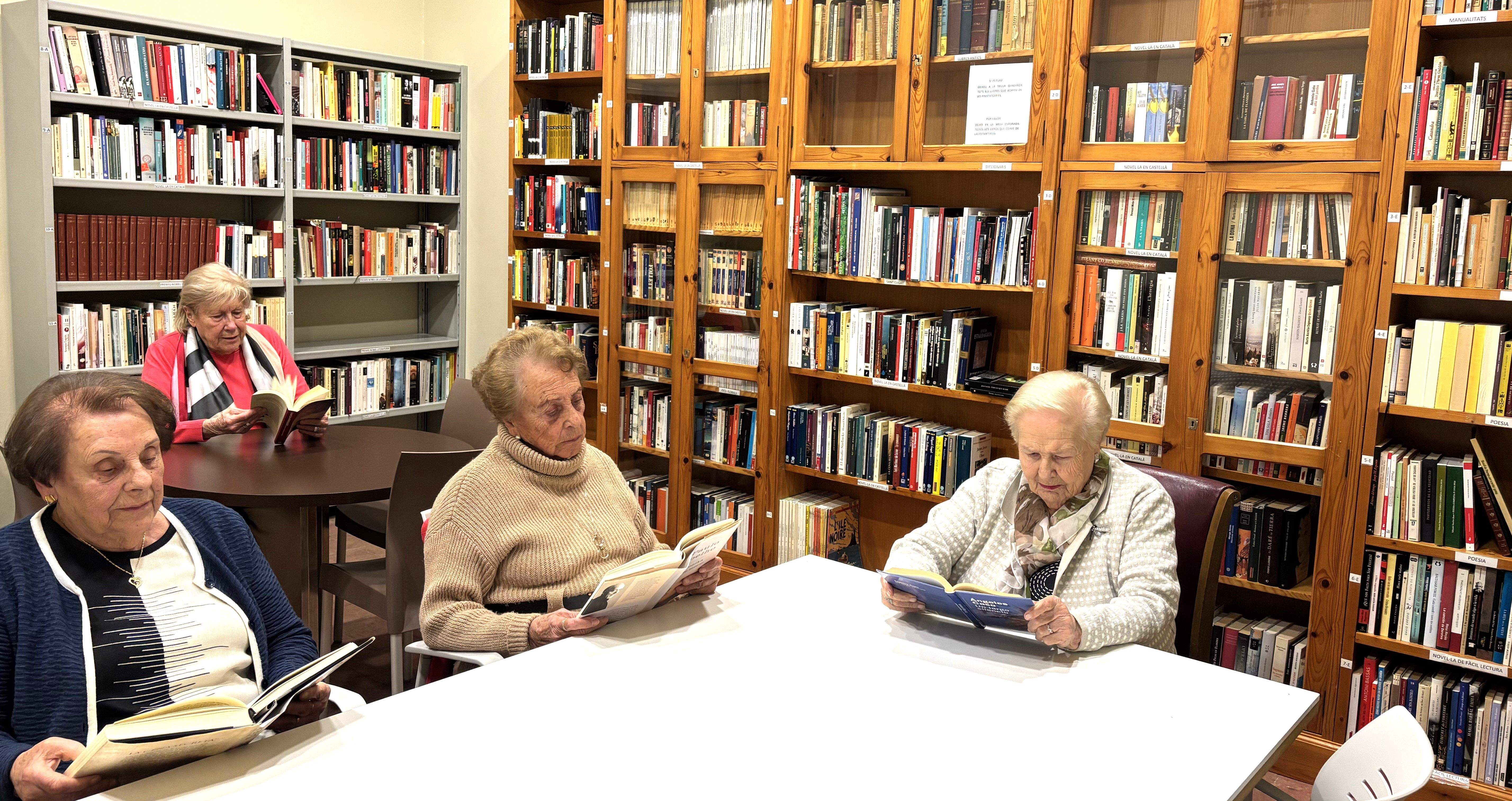 Biblioteca de la Llar d'Avis. FOTO: Llar d'Avis de Sant Cugat