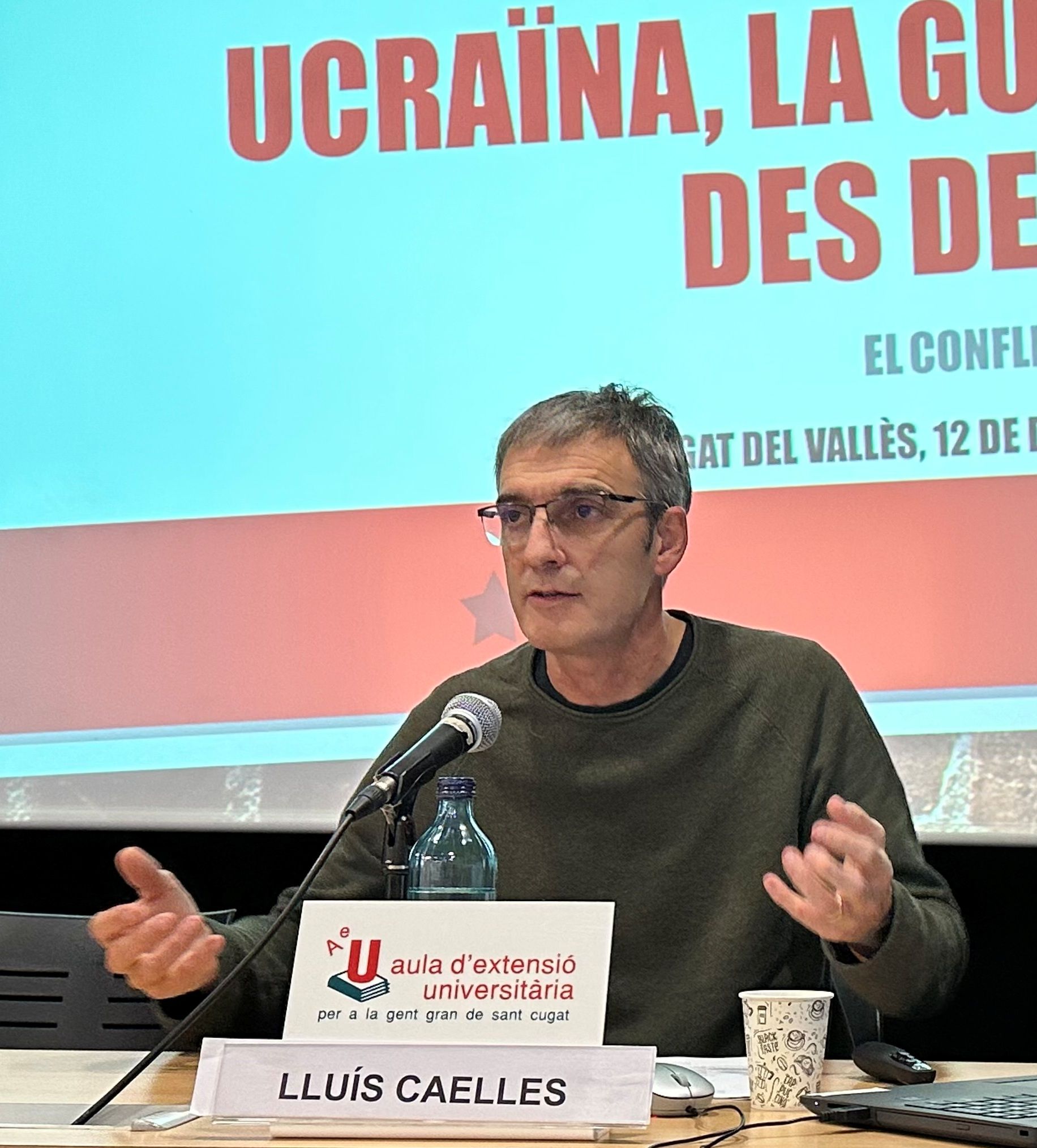 Lluís Caelles. FOTO: Aula d'Extensió Universitària