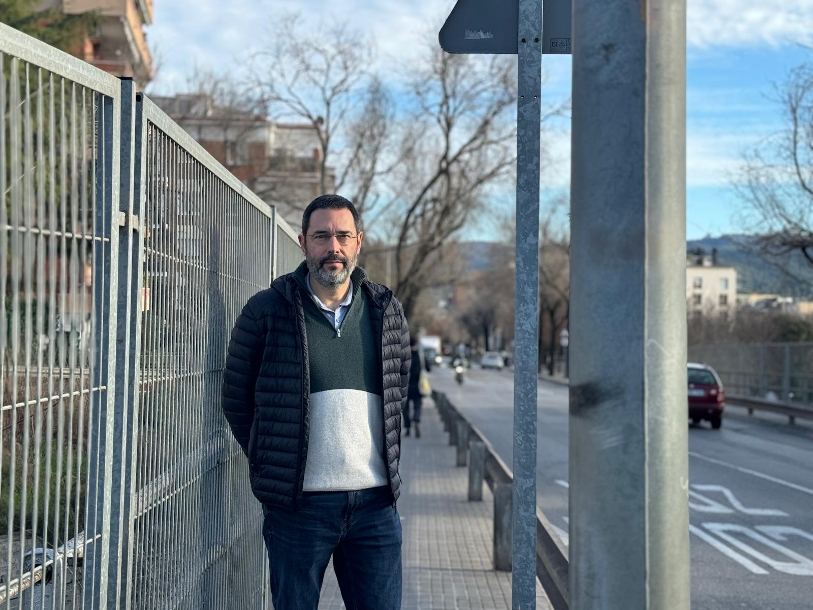 Àngel Garcia, president de l'Associació de Veïns del Barri de Sant Domènec Est i Oest. FOTO: TOT Sant Cugat