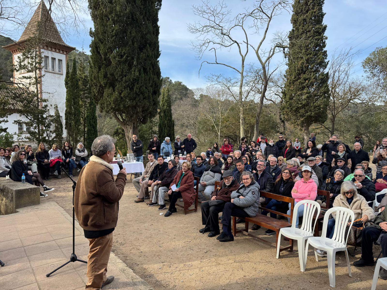 Homenatge a Gabriel Moreras a l'ermita de Sant Medir. FOTO: TOT Sant Cugat