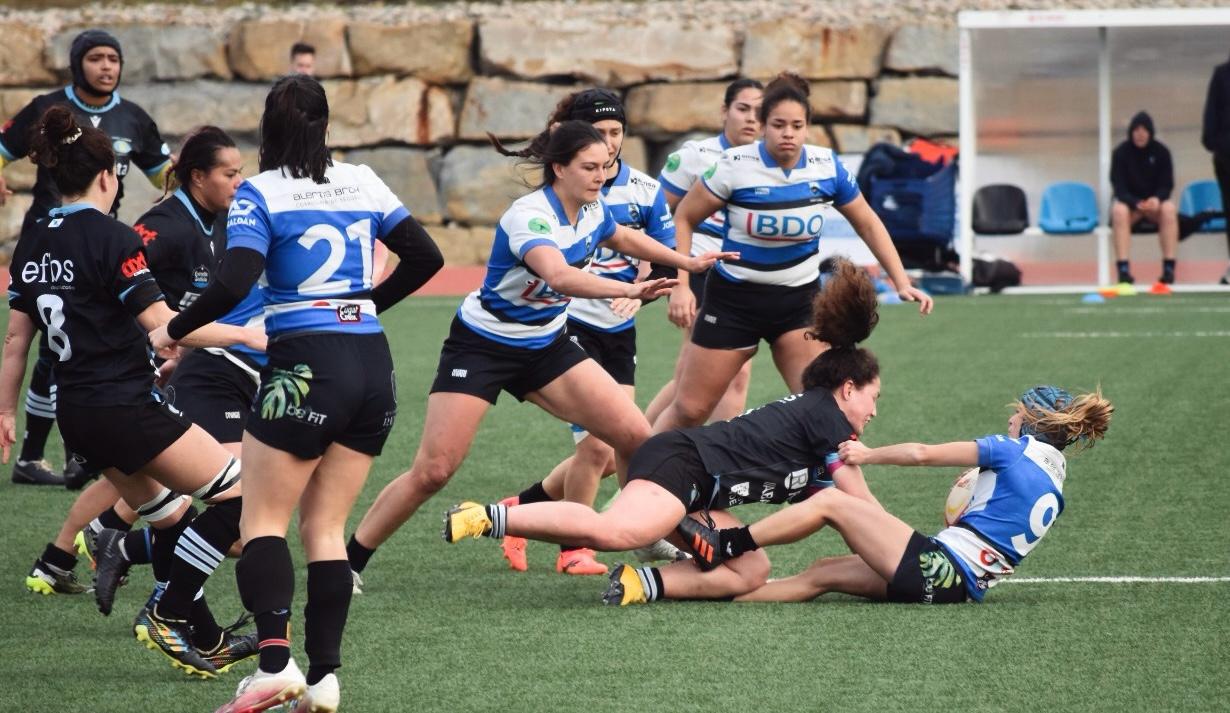 Un partit anterior del Club de Rugby Sant Cugat femení. FOTO: Lluna Fabregat