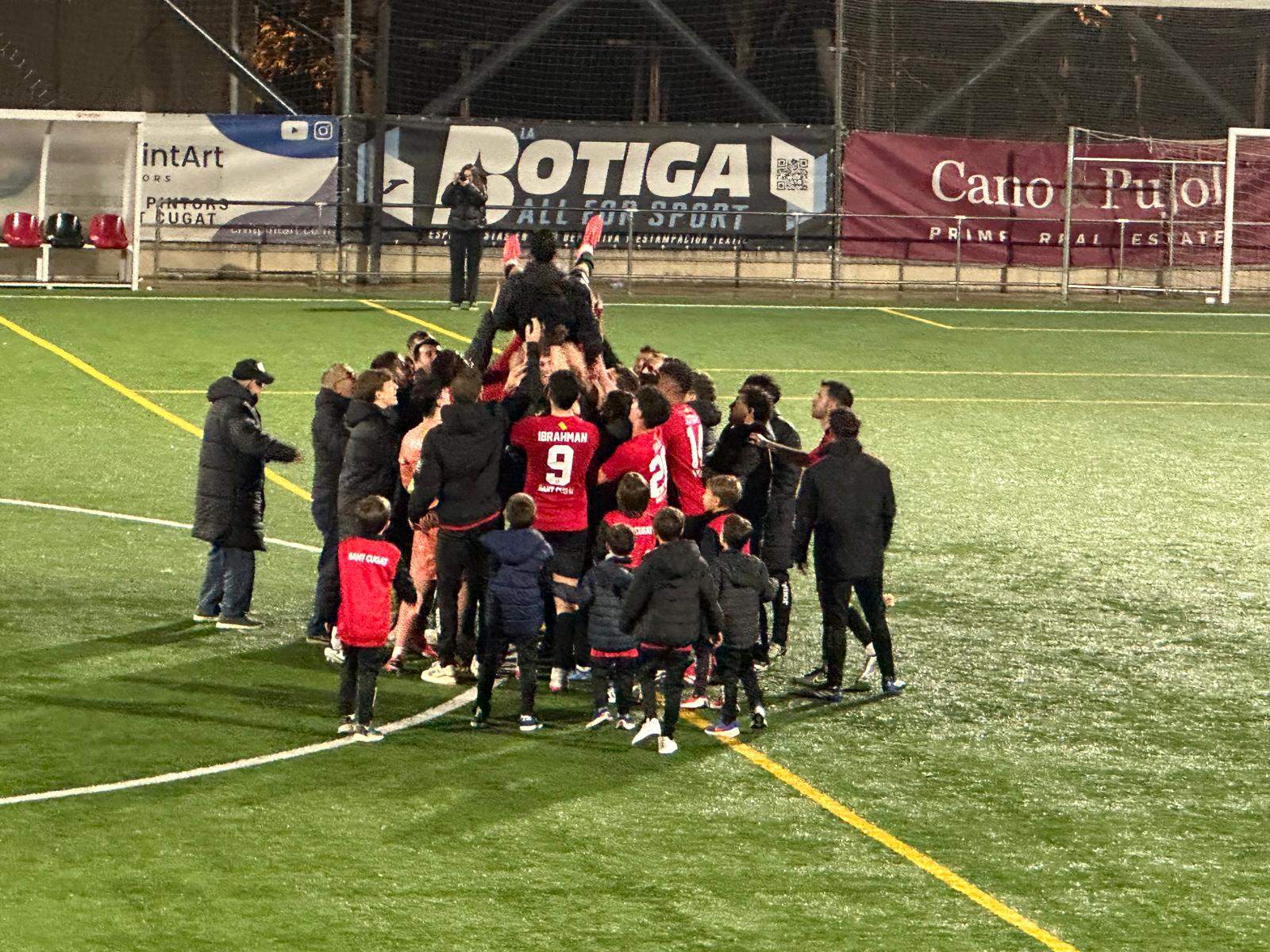 Victòria del Sant Cugat Futbol Club. FOTO: Lluna Fabregat