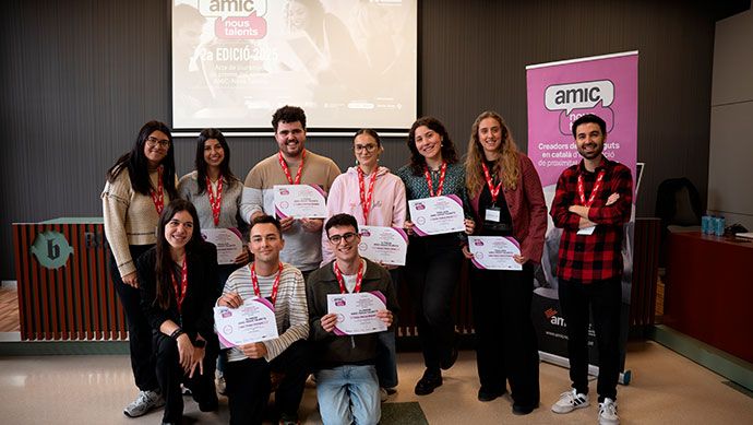 Joan Sánchez González guanyador de la 2a edició del concurs AMIC-Nous Talents. FOTO: Cedida