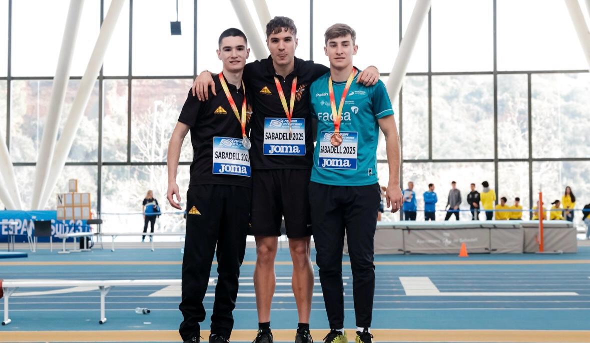 Marc Sala al Campionat d'Espanya Sub-23 Short Track. FOTO: @atletismorfea