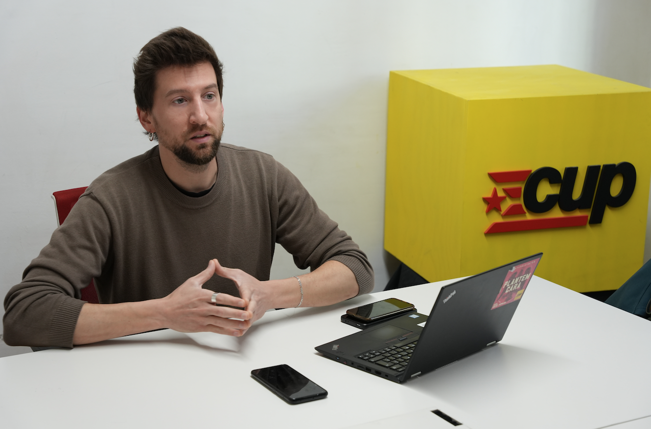 Marco Simarro, portaveu de la CUP Sant Cugat. FOTO: CUP Sant Cugat