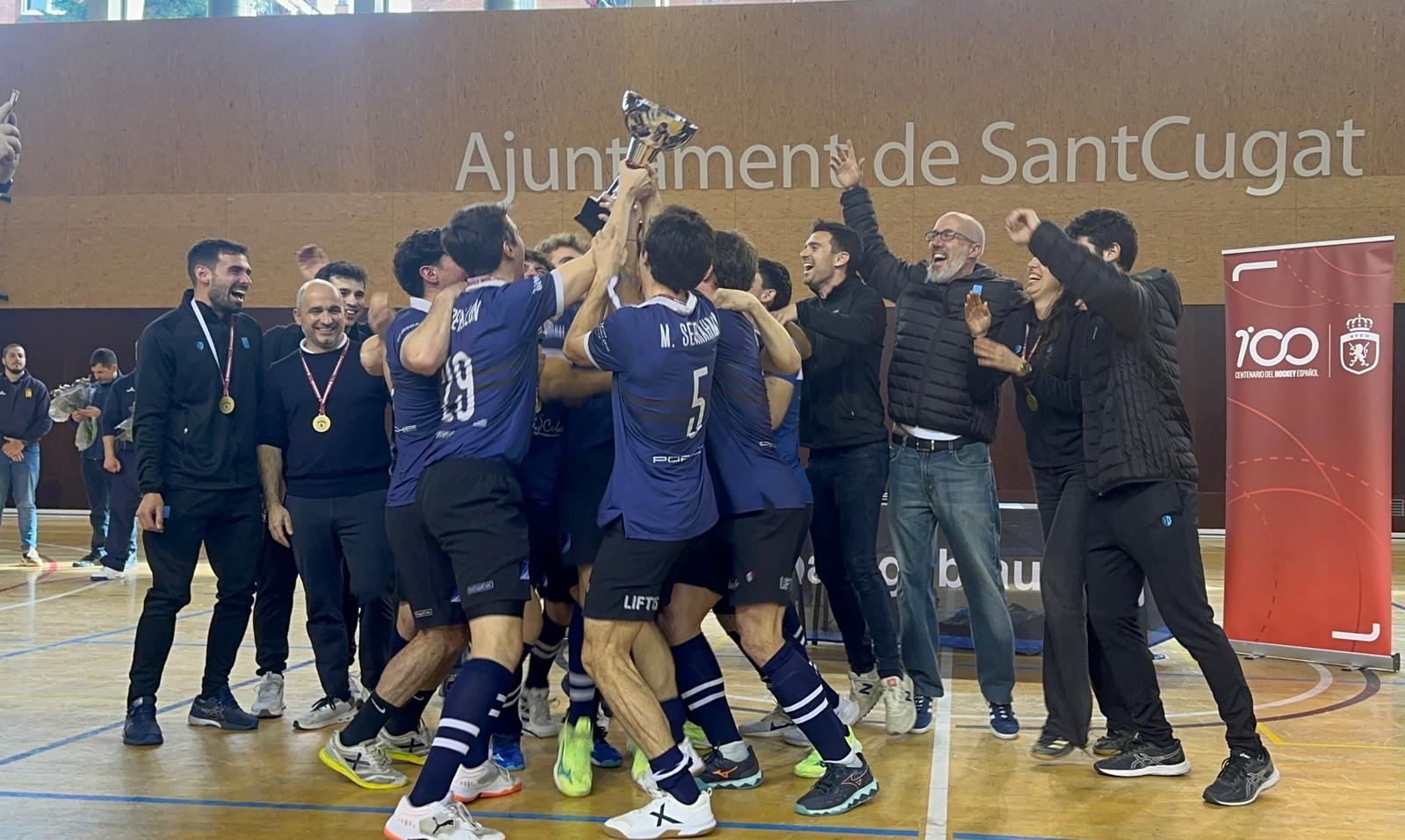El Junior FC hoquei sala, campió del Campionat d'Espanya d'Hoquei Sala. FOTO: Lluna Fabregat