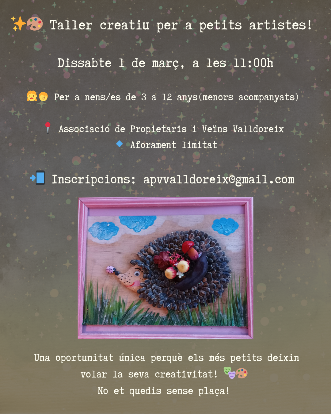 Tallers creatius. FOTO: APVValldoreix