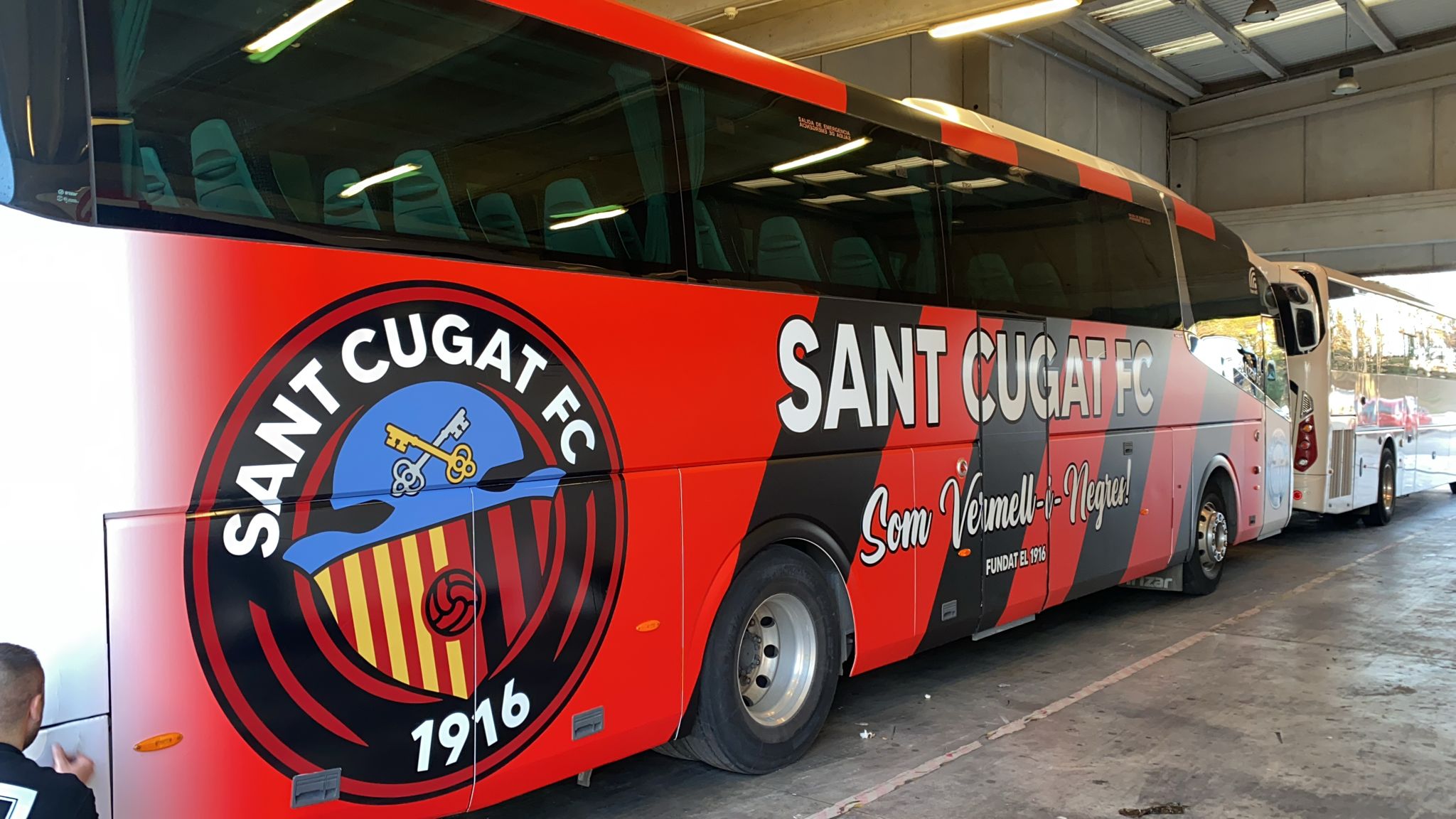 El bus del Santcu. FOTO: Sant Cugat FC
