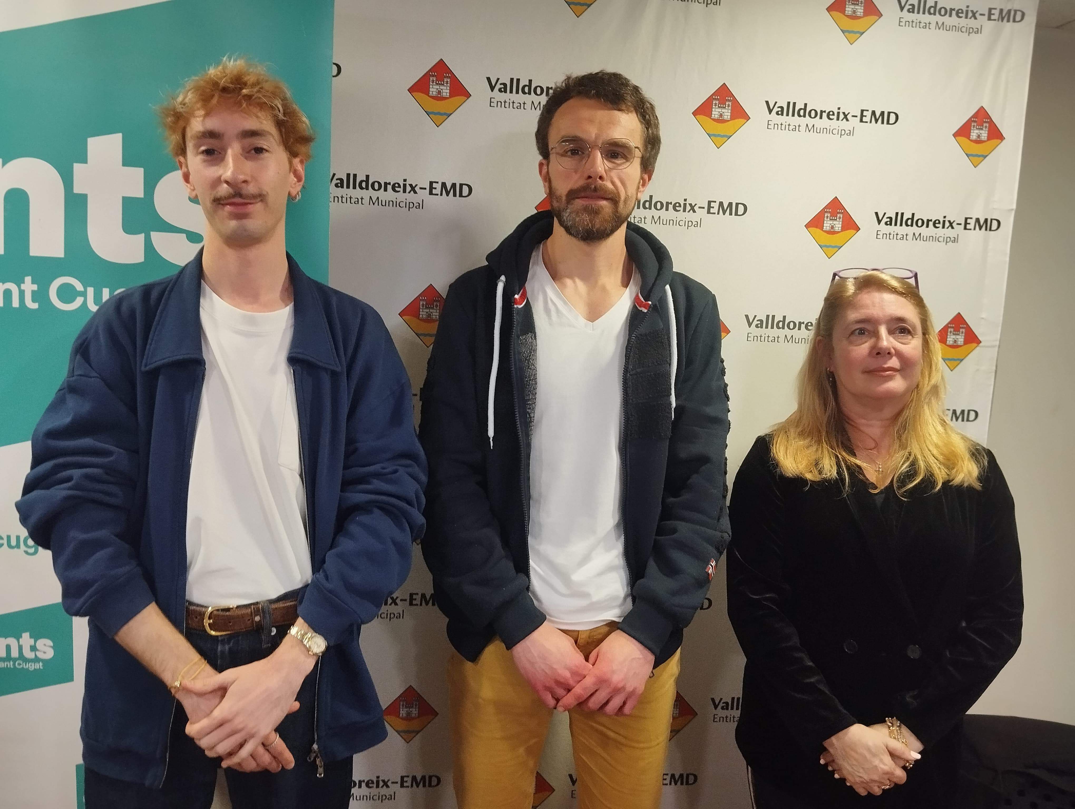Adrian Van der Hoeven, Bernat Gisbert i Lluïsa Muñoz, vocals de Junts a Valldoreix FOTO: TOT