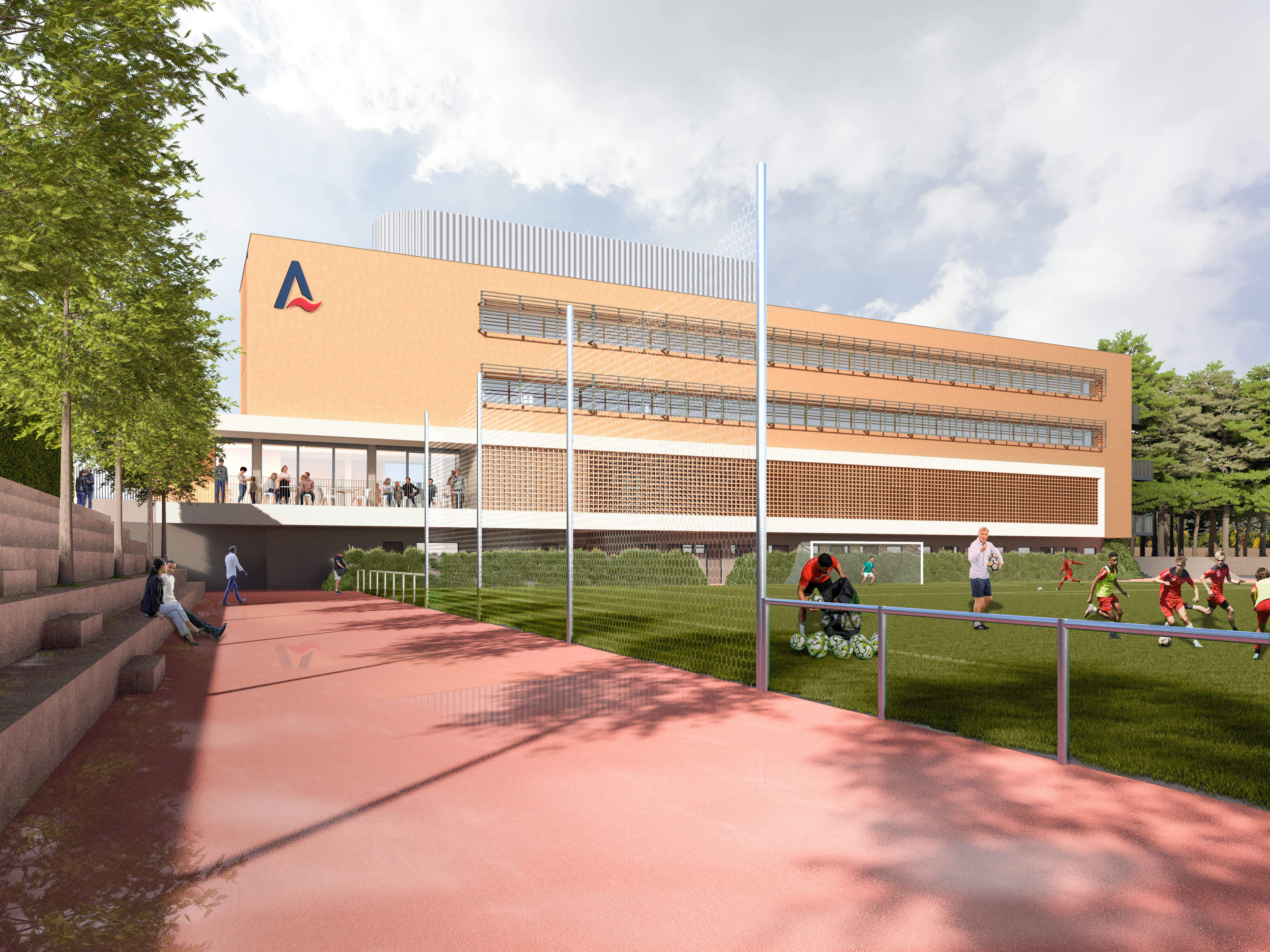 Render del nou edifici de Batxillerat a Sant Cugat. FOTO: Cedida