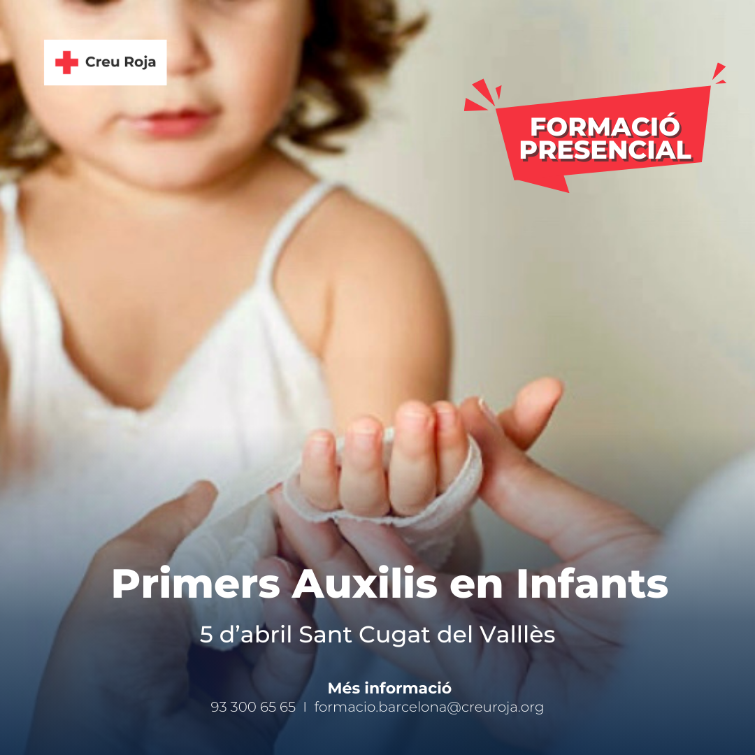 Formació de Primers Auxilis en infants. FOTO: Creu Roja Sant Cugat