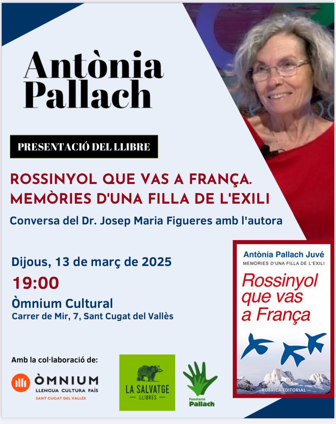 Presentació d'un llibre a La Salvatge. FOTO: Òmnium Sant Cugat