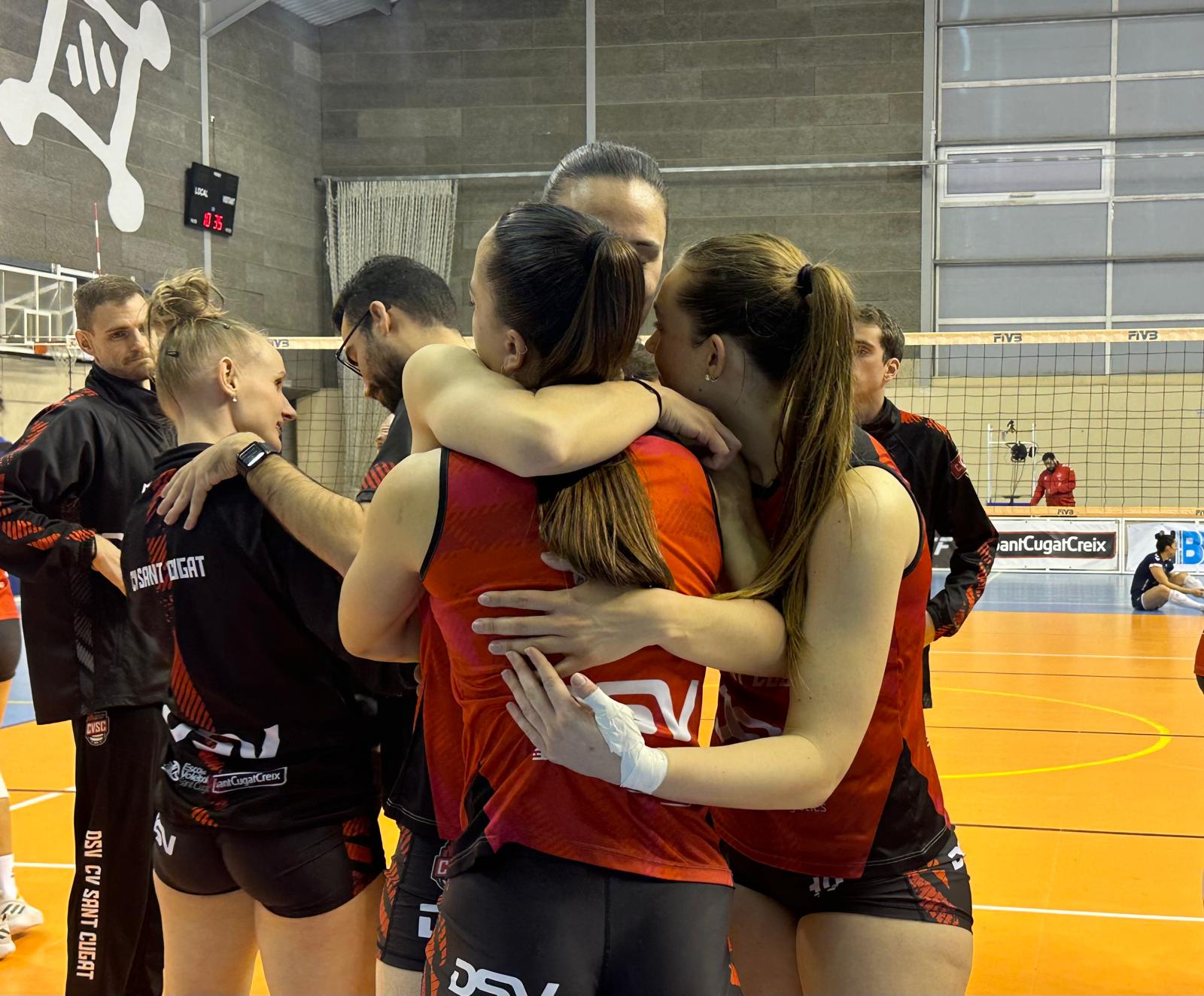 El Club Voleibol Sant Cugat perd l'oportunitat d'entrar al play off pel títol. FOTO: Lluna Fabregat