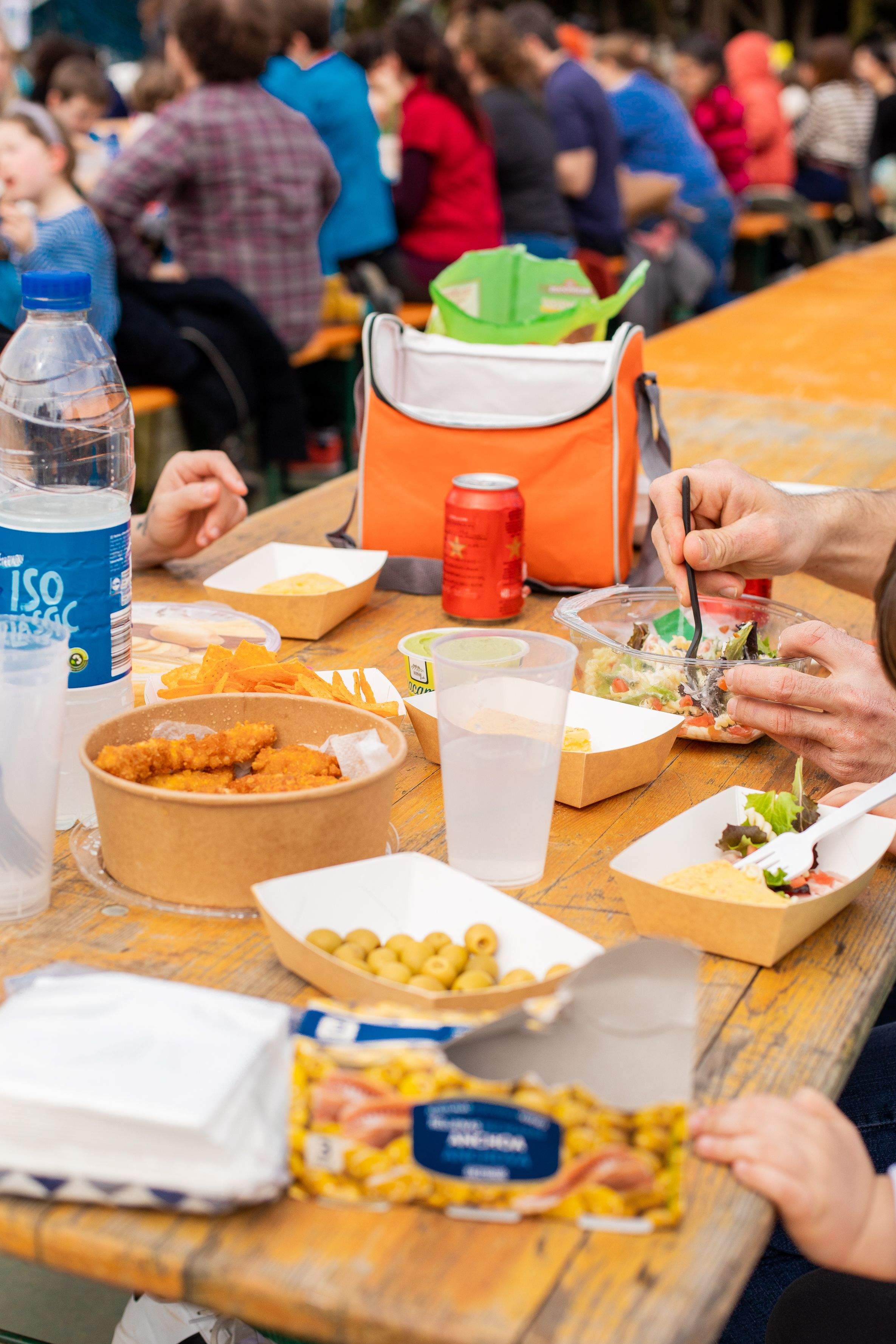 El dinar de carmanyola de l'escola Jaume Ferran i Clua. FOTO: Joana Arribas (TOT Sant Cugat)