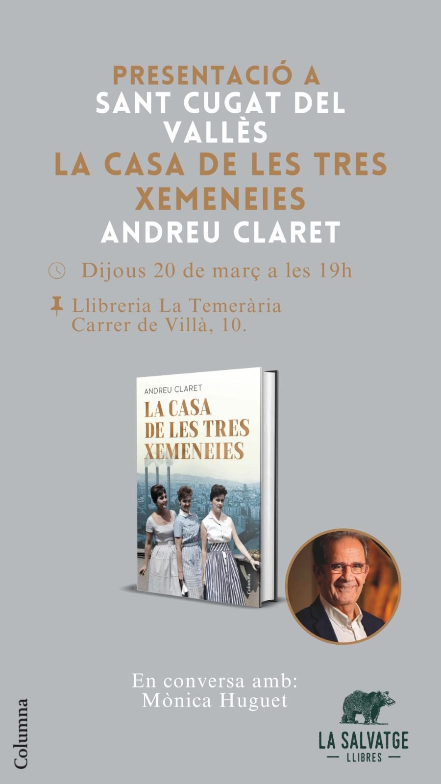 Presentació del llibre d'Andreu Claret. FOTO: Cedida