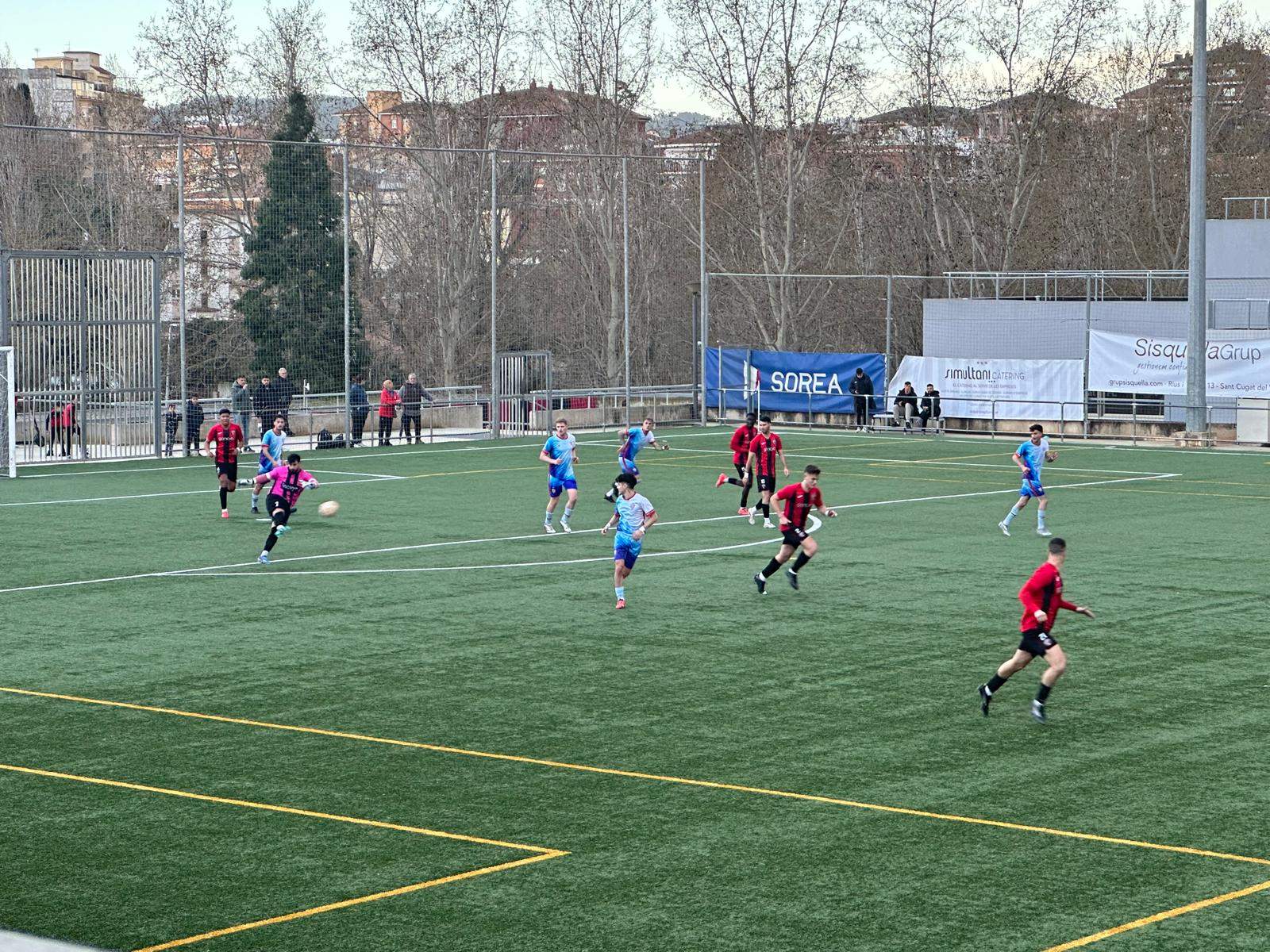 El Sant Cugat FC perd davant d'un Granollers molt superior. FOTO: Lluna Fabregat