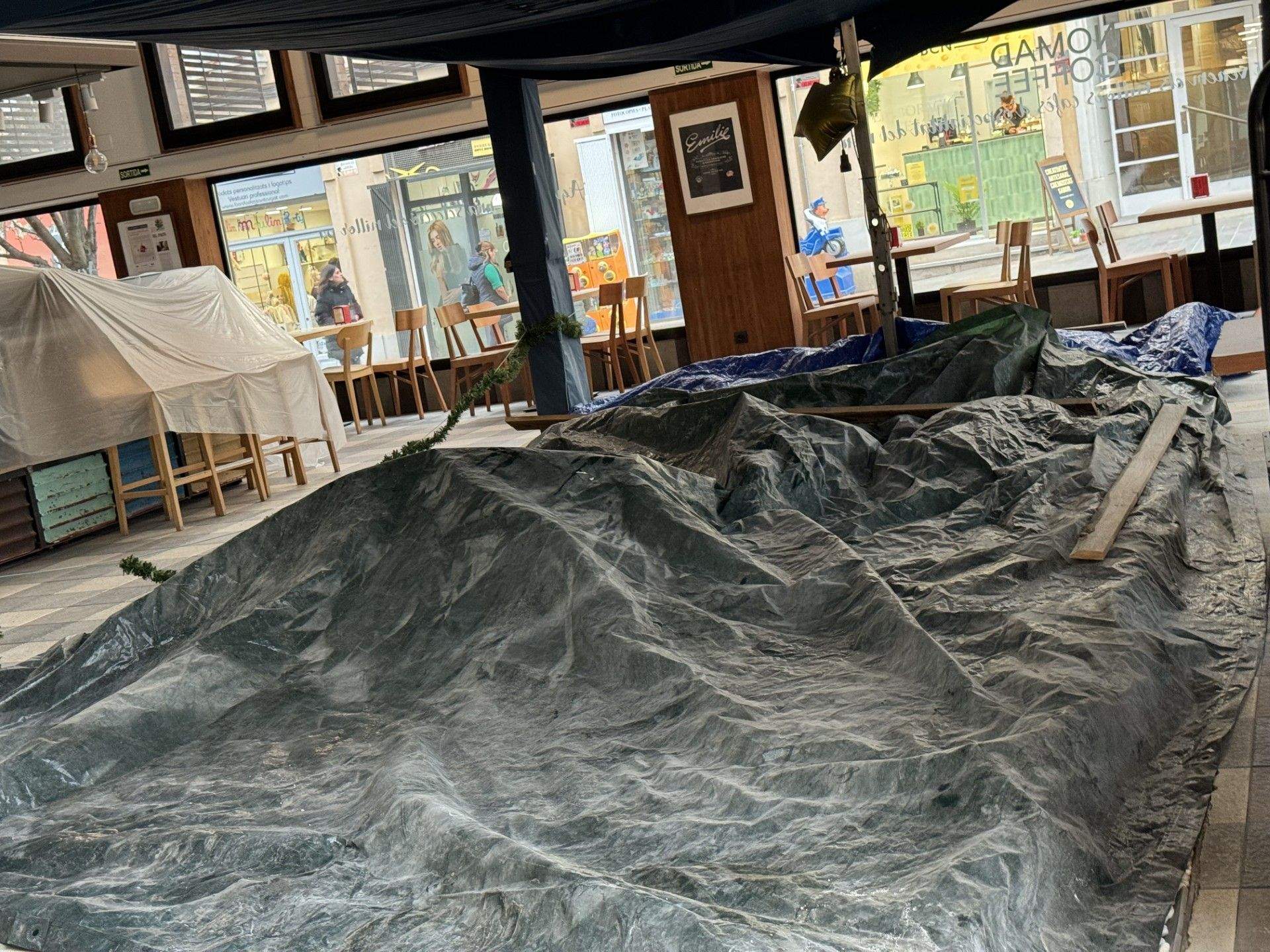 Les obres del Mercat Vell tenen una previsió de 2 mesos. FOTO: Cedida