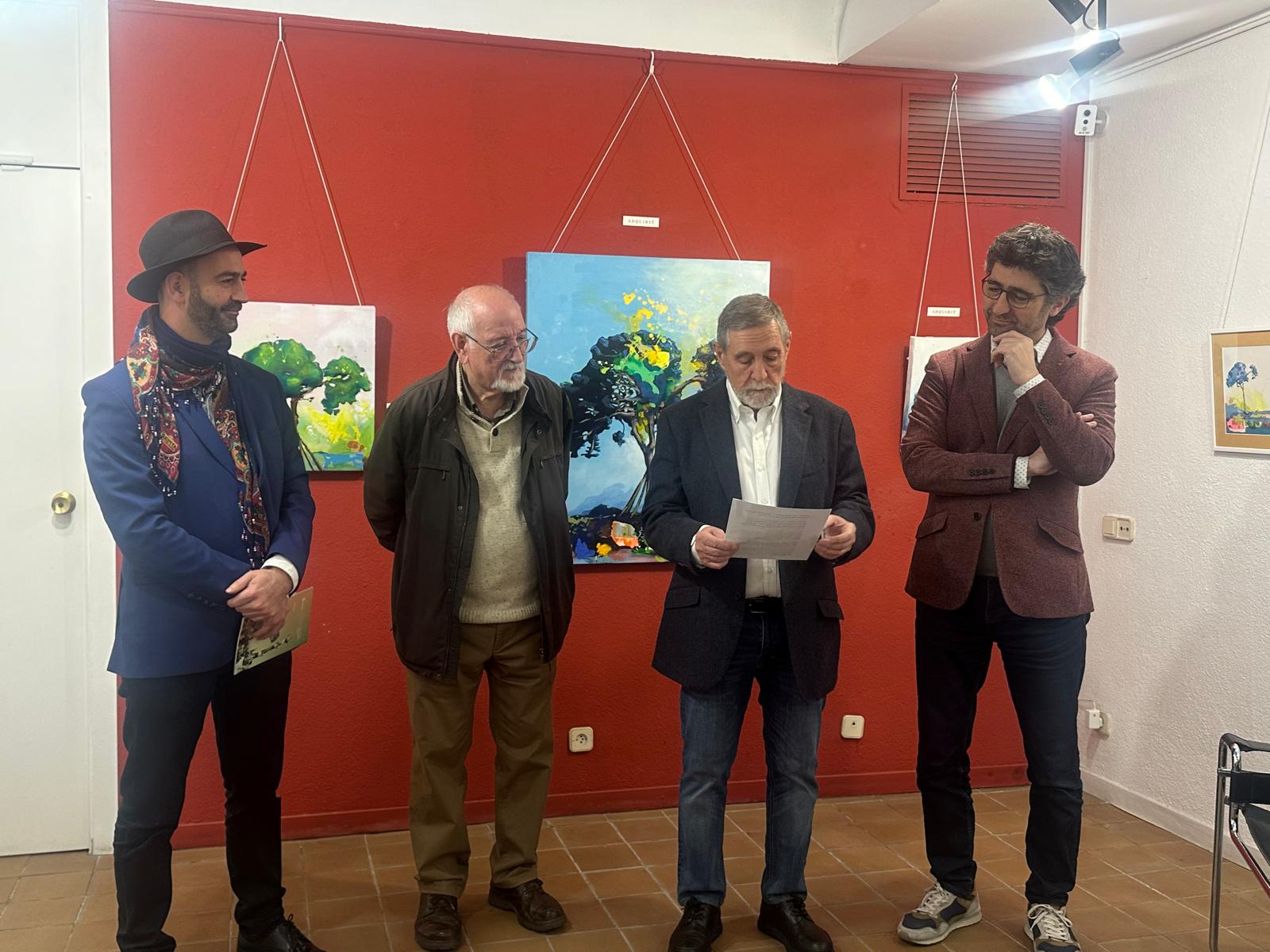 Inauguració d' 'Els colors secrets del Pi d'en Xandri'. FOTO: Lluna Fabregat