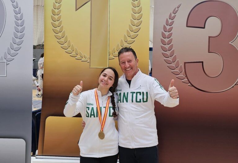 Sofia Piccini guanya el Campionat d'Espanya d'esgrima sub-23 en la modalitat de floret. FOTO: Cedida