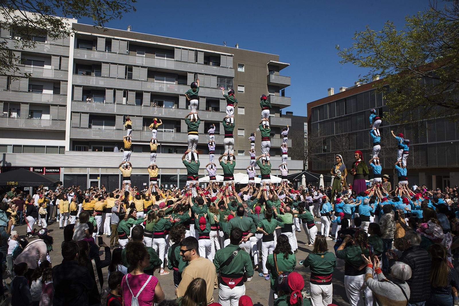 Diada de Volpelleres dels Castellers de Sant Cugat. FOTO: Bernat Millet.