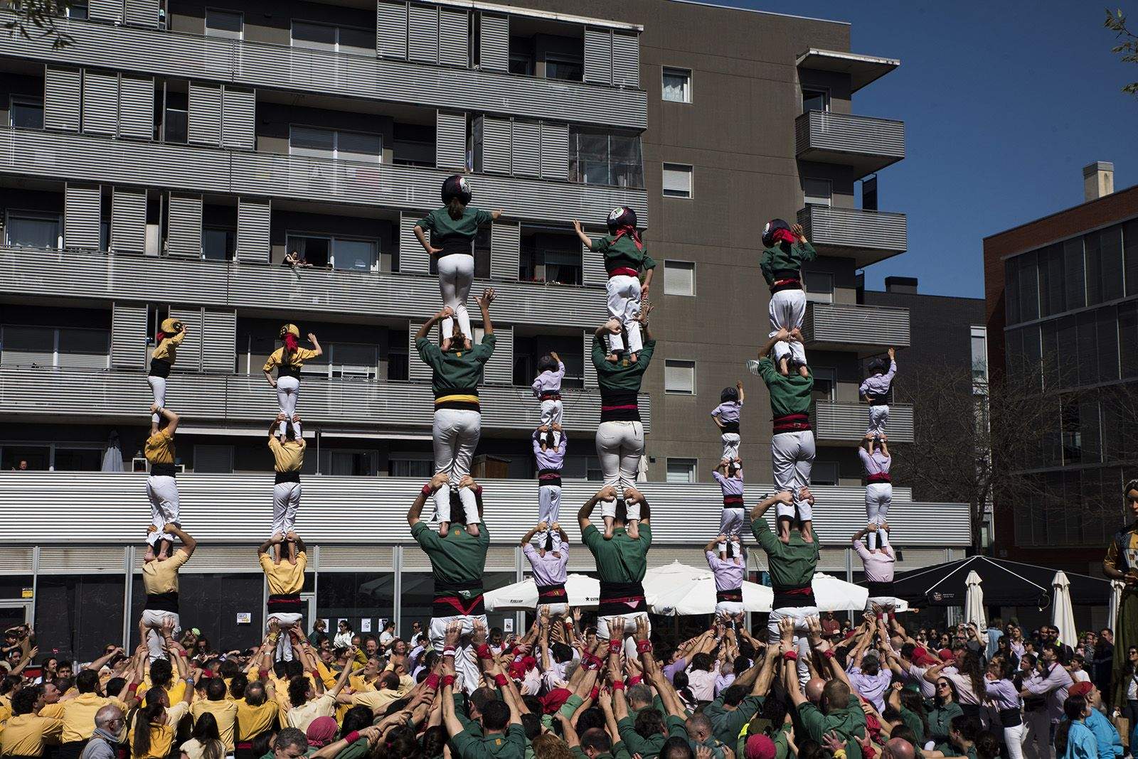 Diada de Volpelleres dels Castellers de Sant Cugat. FOTO: Bernat Millet.