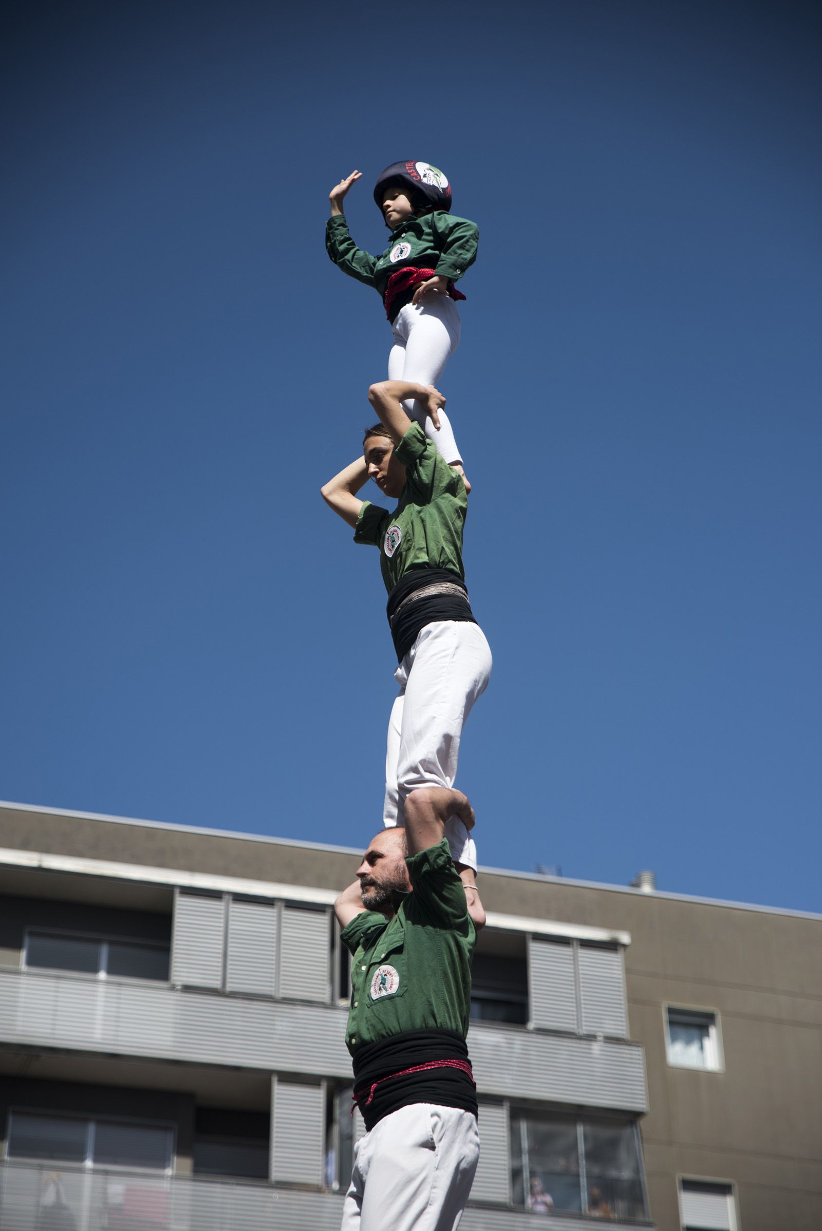 Diada de Volpelleres dels Castellers de Sant Cugat. FOTO: Bernat Millet.