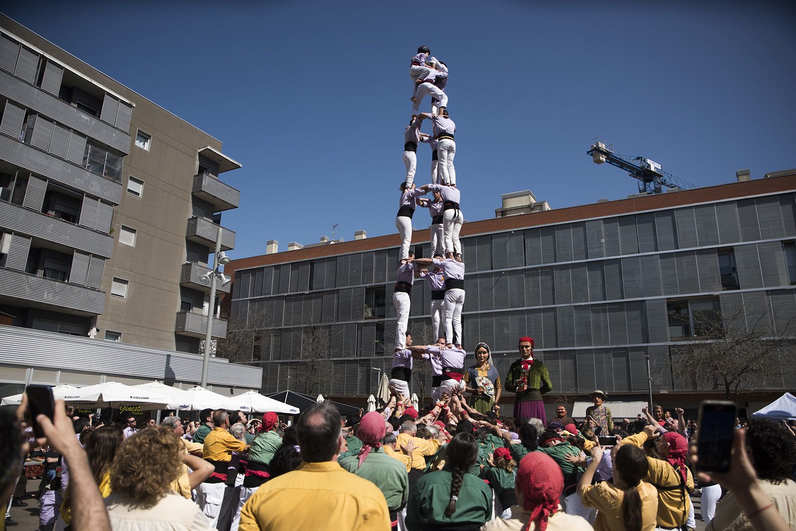 Diada de Volpelleres dels Castellers de Sant Cugat. FOTO: Bernat Millet.