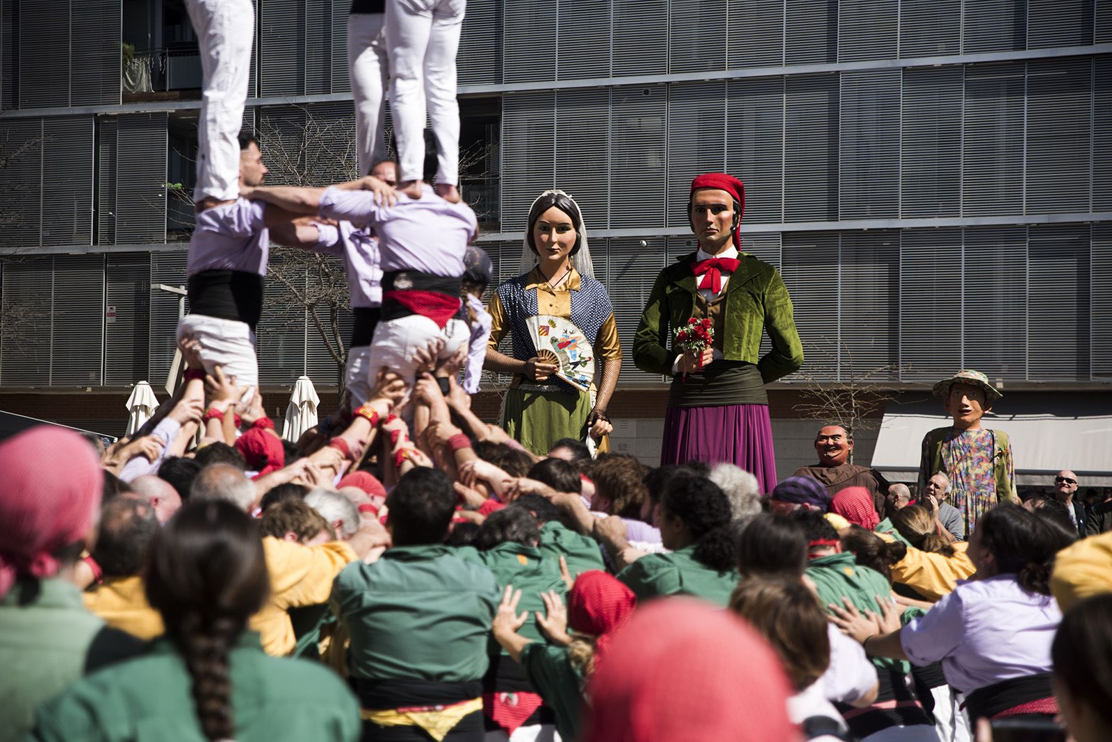 Diada de Volpelleres dels Castellers de Sant Cugat. FOTO: Bernat Millet.