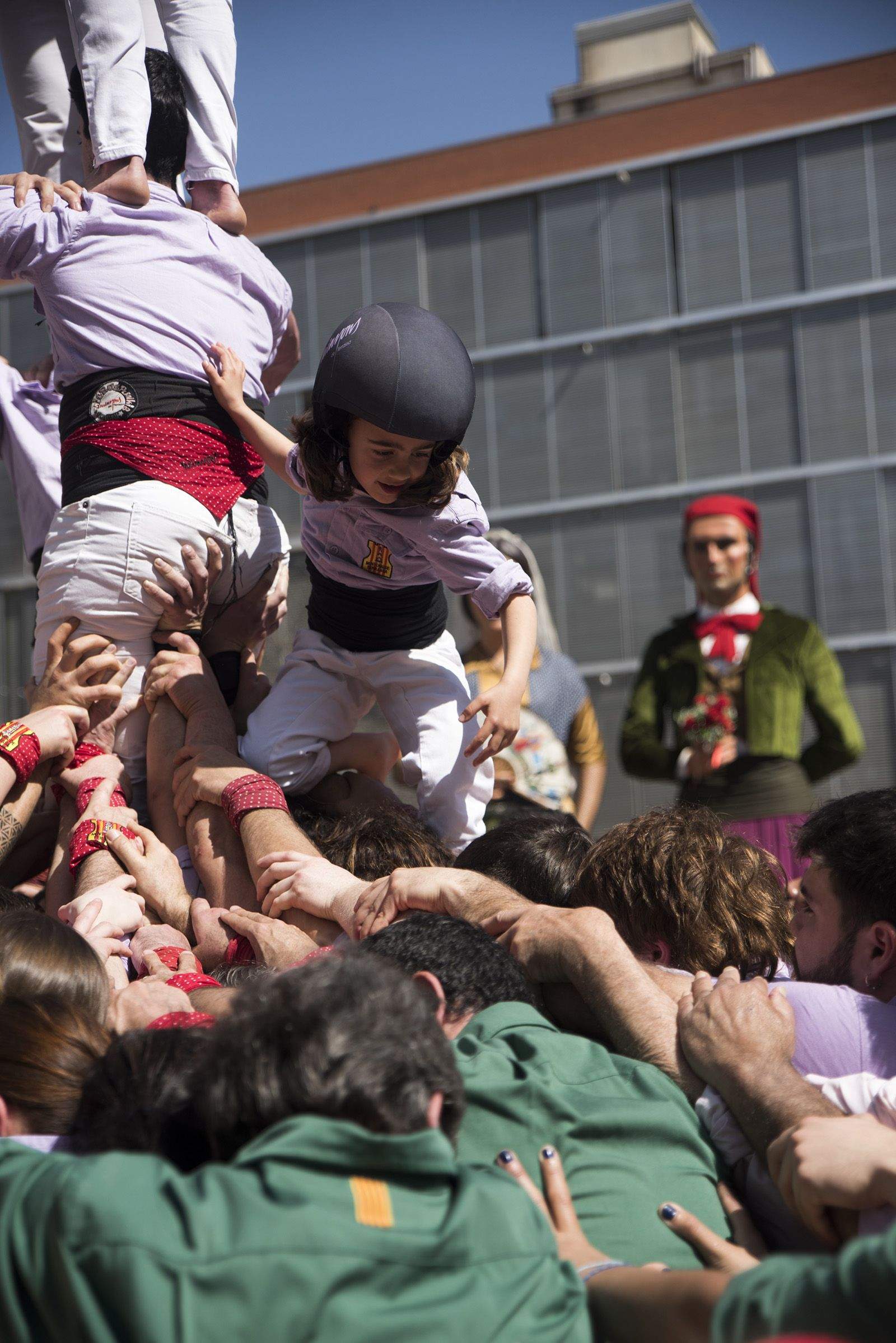 Diada de Volpelleres dels Castellers de Sant Cugat. FOTO: Bernat Millet.