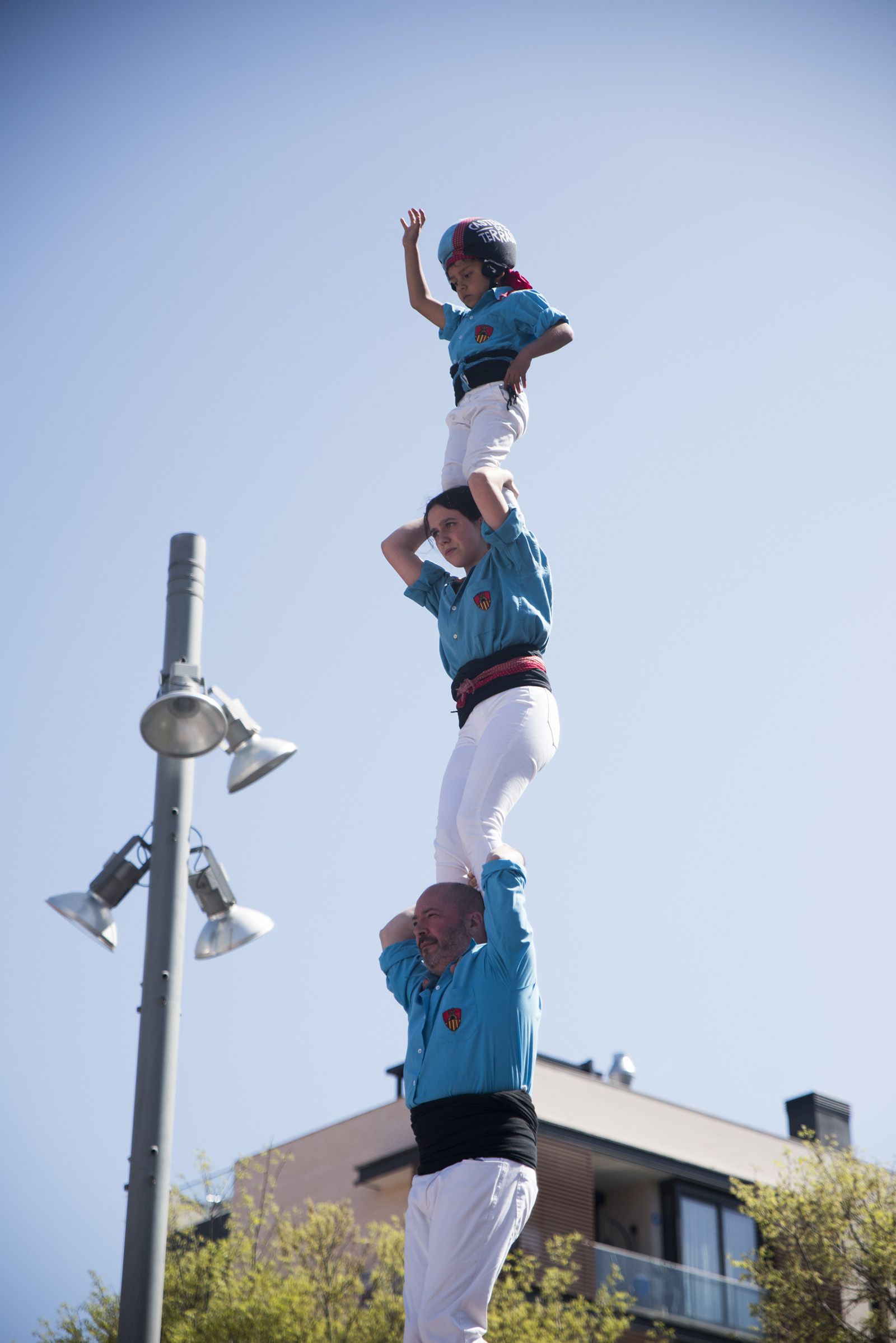 Diada de Volpelleres dels Castellers de Sant Cugat. FOTO: Bernat Millet.