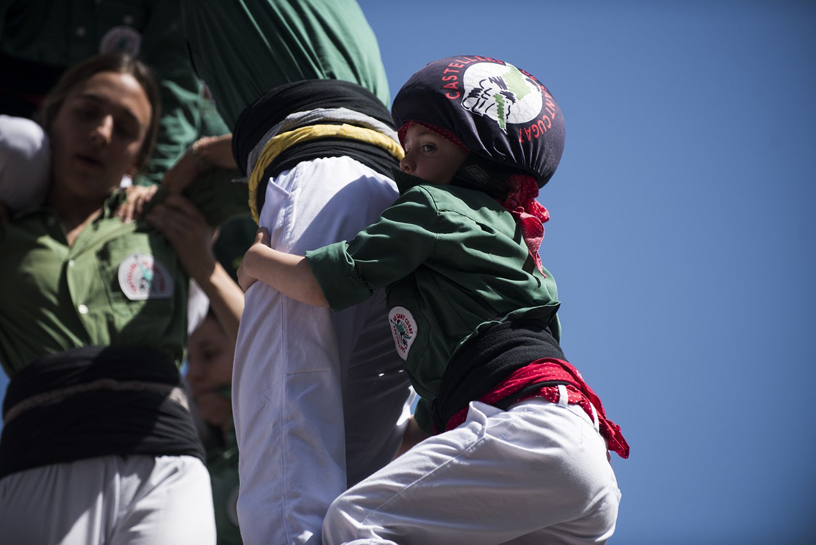 Diada de Volpelleres dels Castellers de Sant Cugat. FOTO: Bernat Millet.